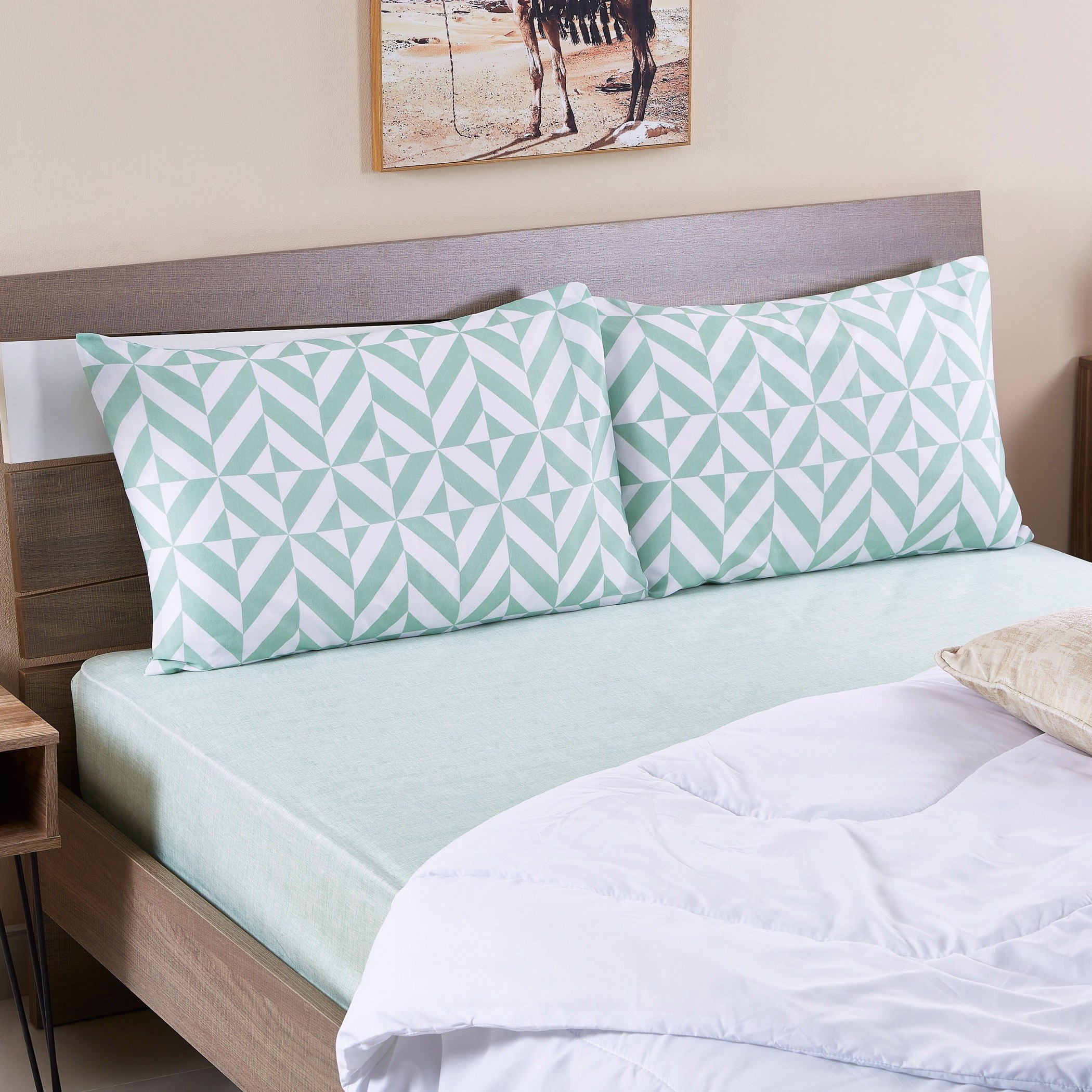 طقم غطاء وسادة بولي قطن من قطعتين من أتلانتا جايد - 50x75 سم-hbxhomeware-hbxbedroom-image-4