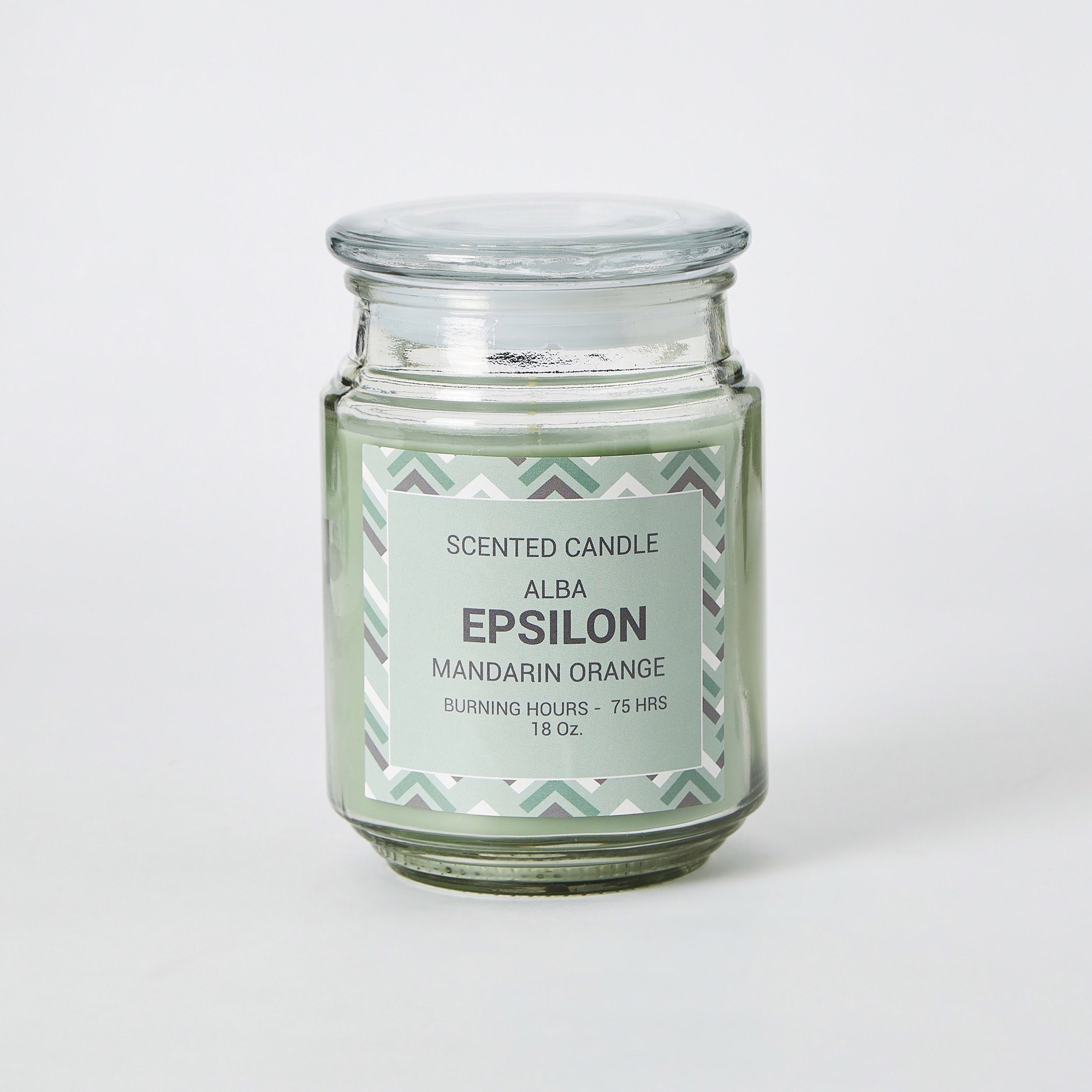 Alba Epsilon Mandarin Orange Scented Jar Candle with Lid - 510 gms-hbxlivingroom-decorandaccessories-candles-image-5