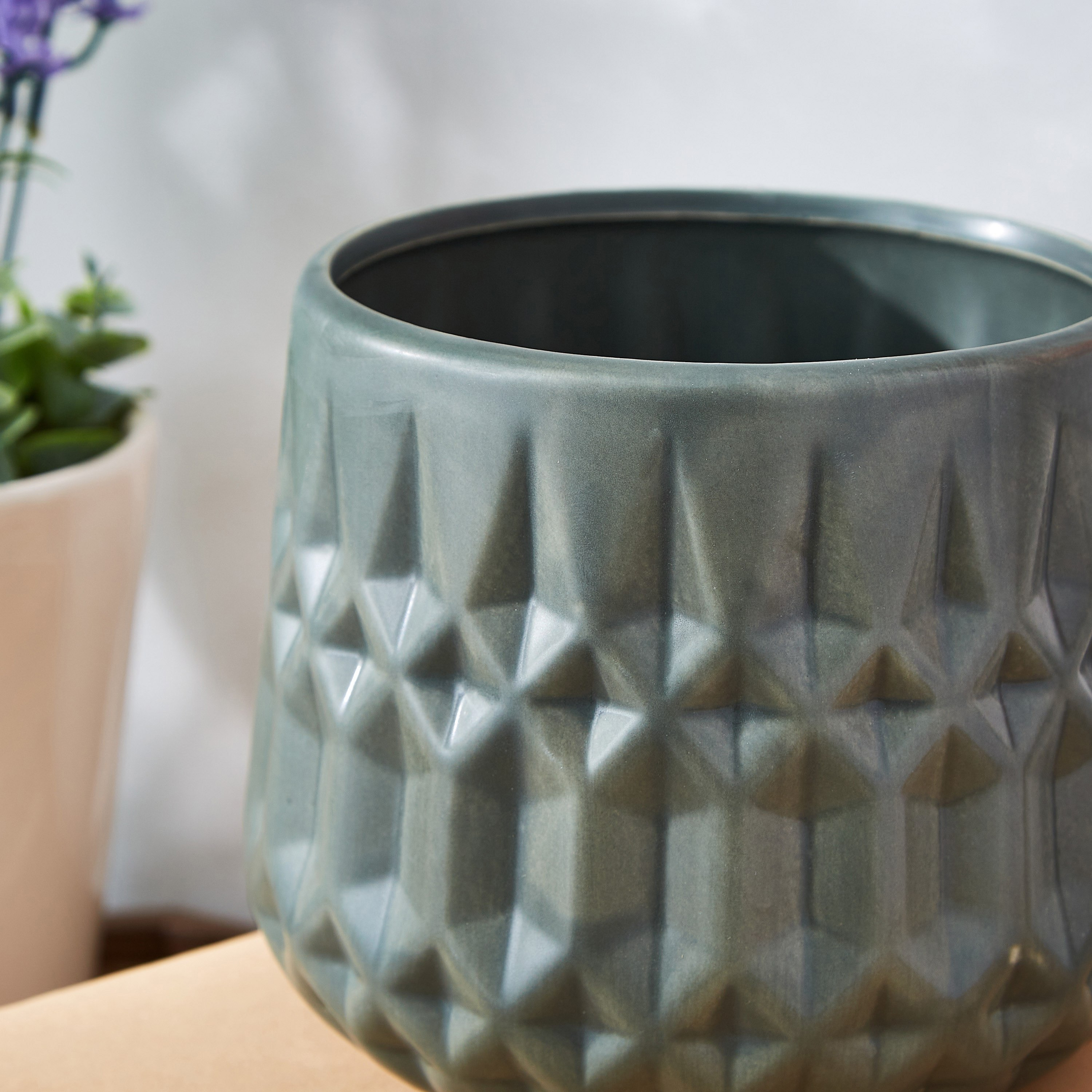 Ciara Diamond Textured Ceramic Planter-PROMO_HB_AE_B1G1_250925-image-3