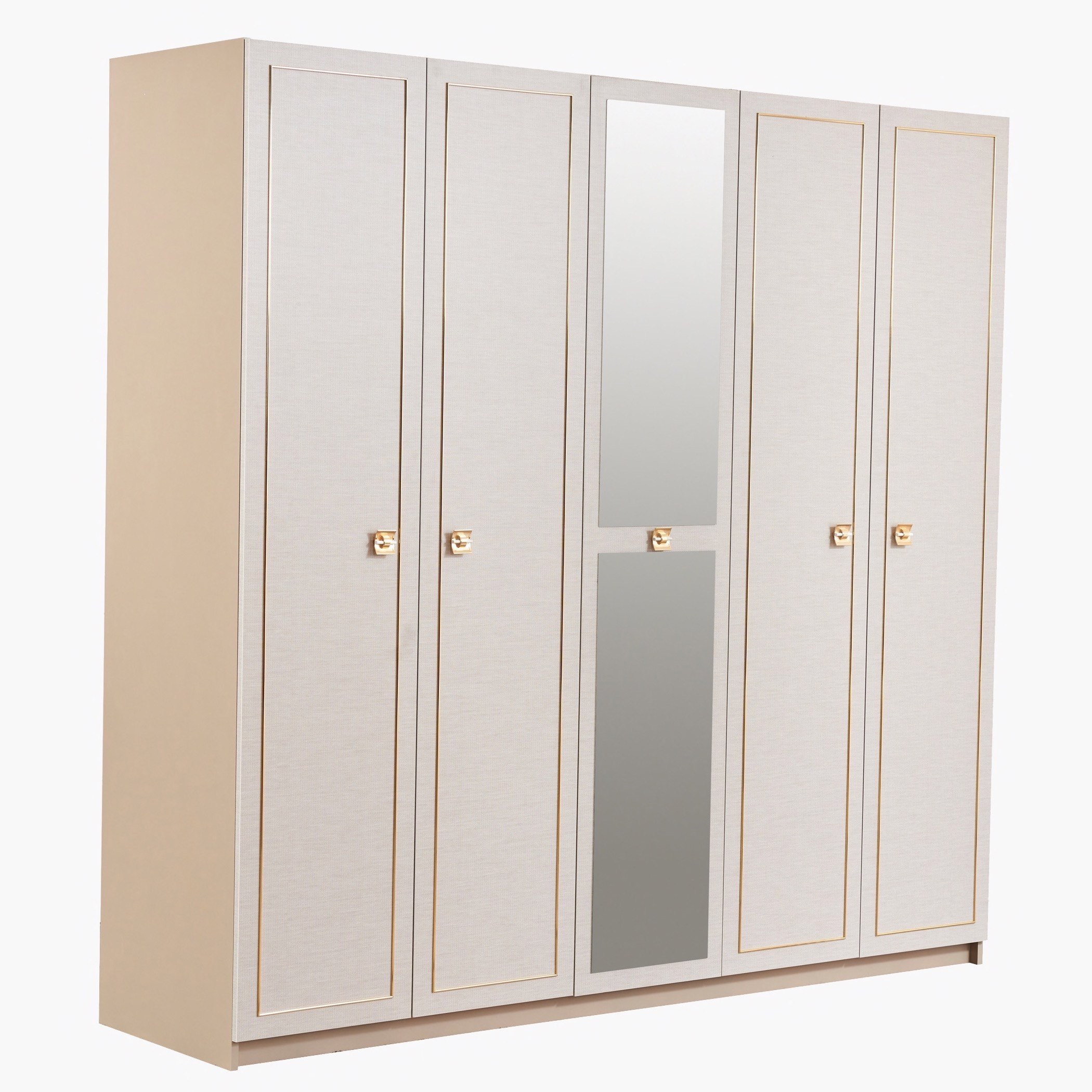 خزانة ملابس 5 أبواب بمرآة من سيَانا-hbxfurniture-wardrobes-image-2