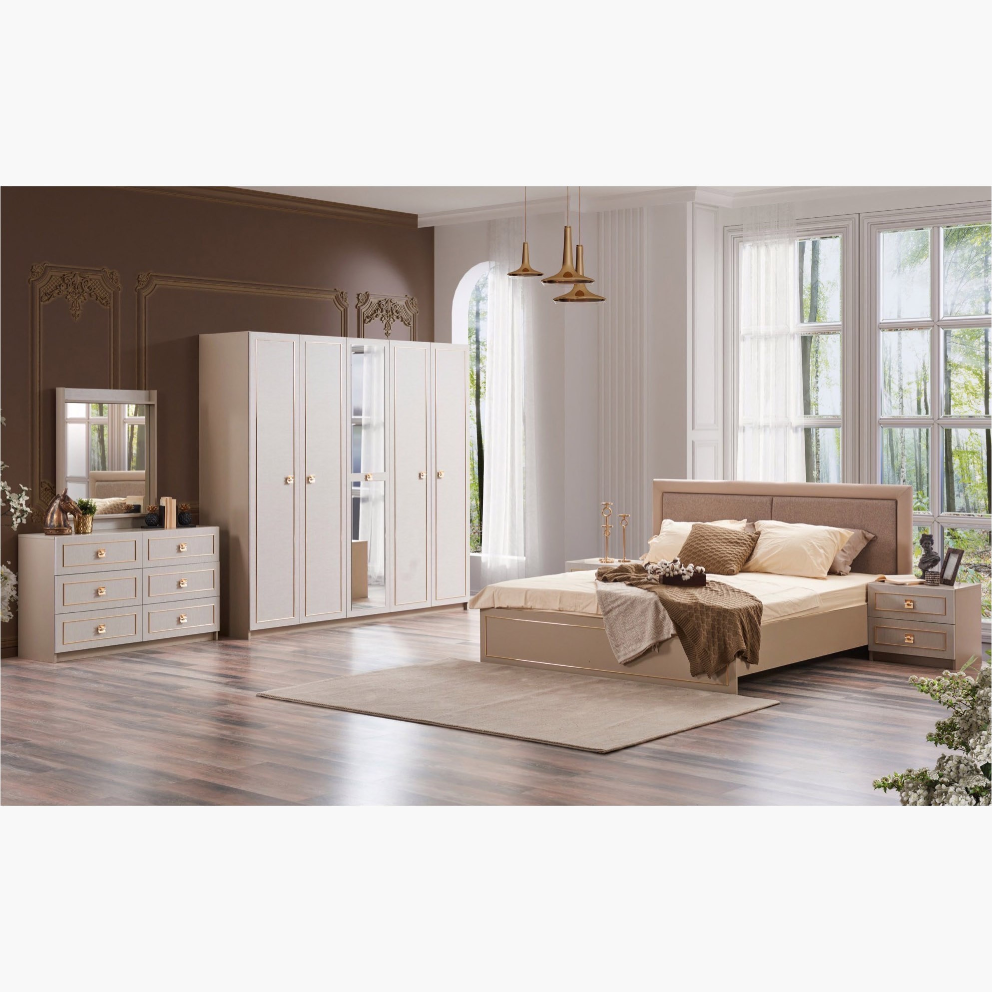 خزانة ملابس 5 أبواب بمرآة من سيَانا-hbxfurniture-wardrobes-image-7