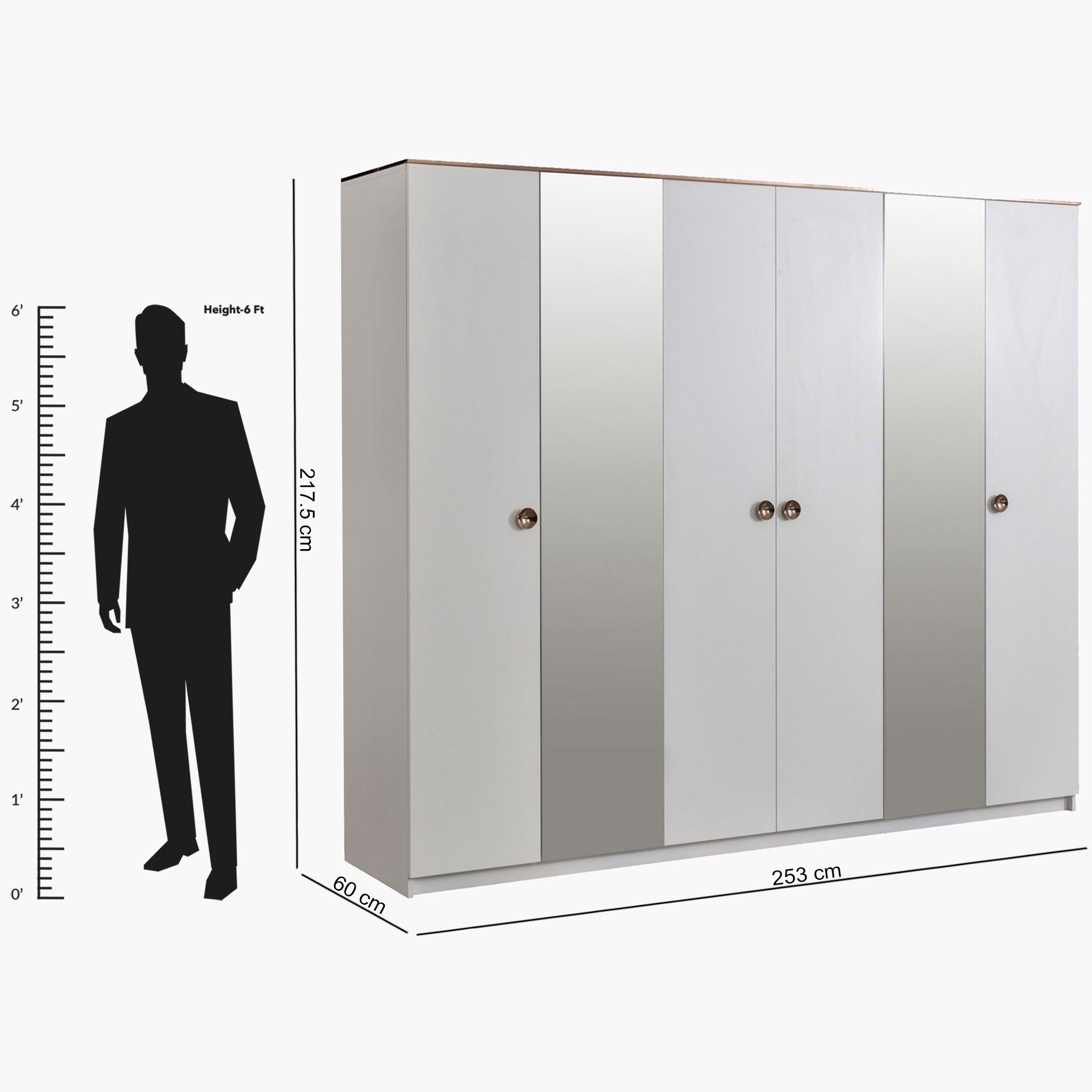خزانة ملابس 6 أبواب بمرآتين من روشيل-hbxfurniture-wardrobes-image-8