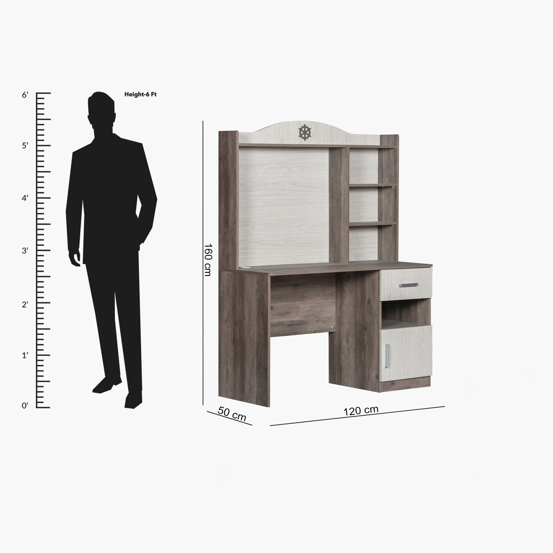 مكتب دراسة مع خزانة من سيلور-hbxfurniture-office-desks-image-8
