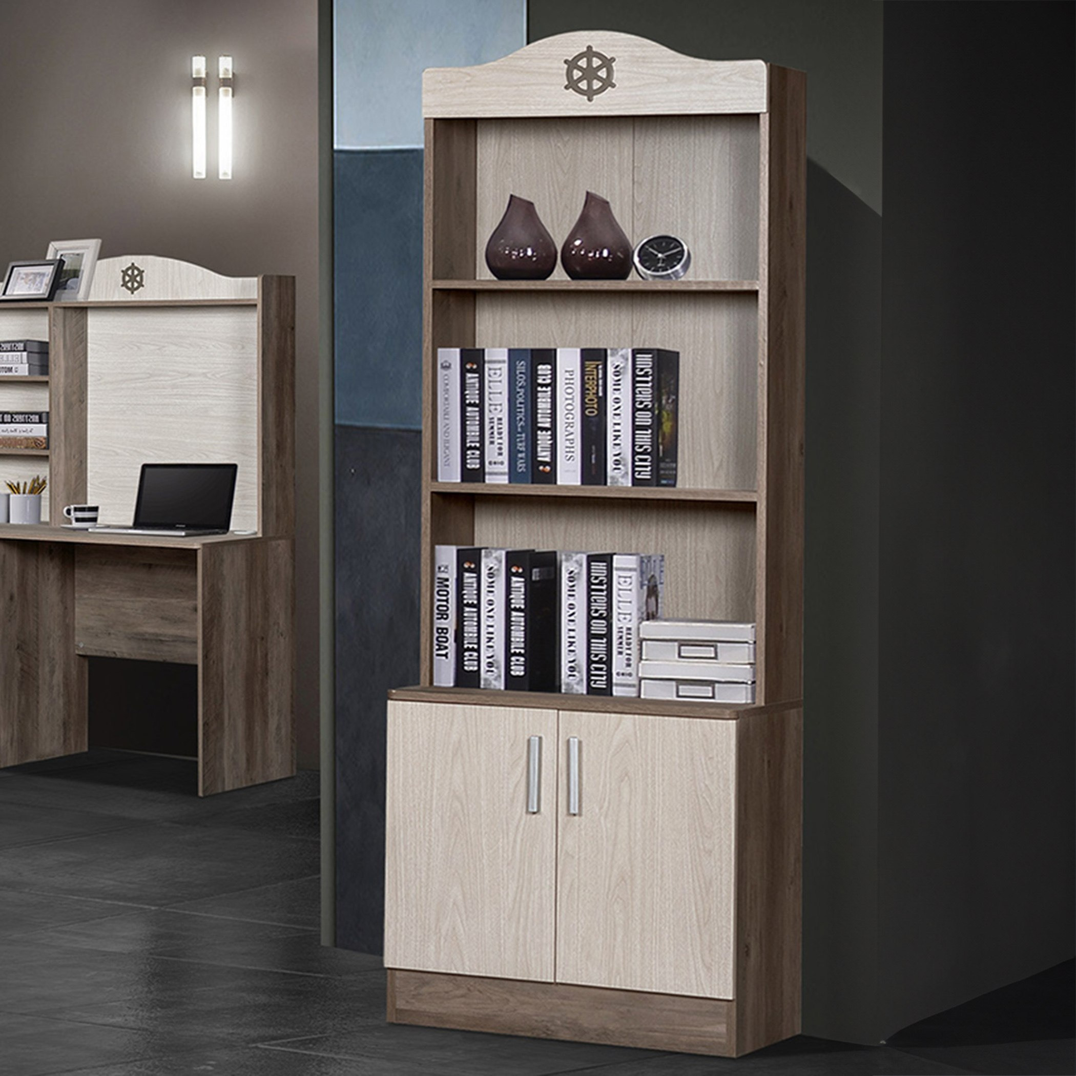 خزانة كتب ببابين من سيلور-hbxfurniture-office-bookcases-image-1
