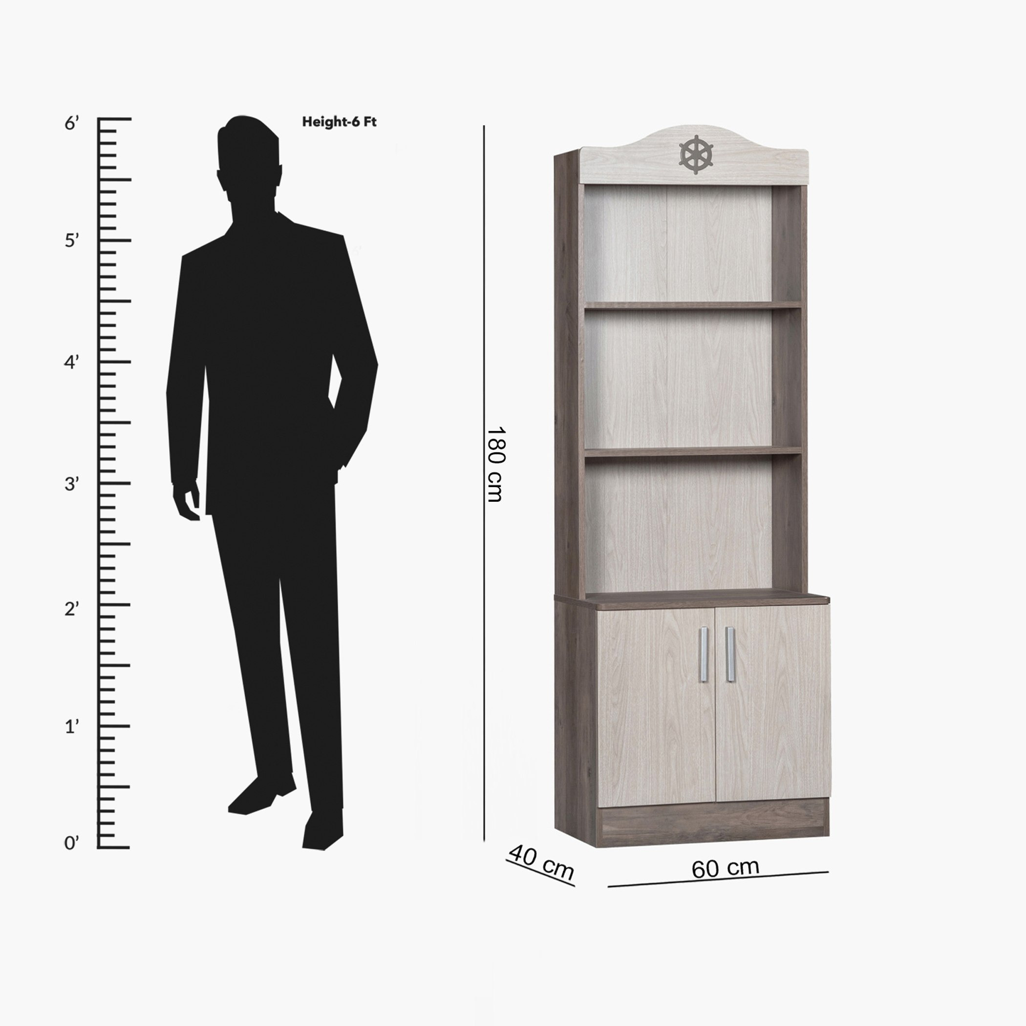 خزانة كتب ببابين من سيلور-hbxfurniture-office-bookcases-image-6