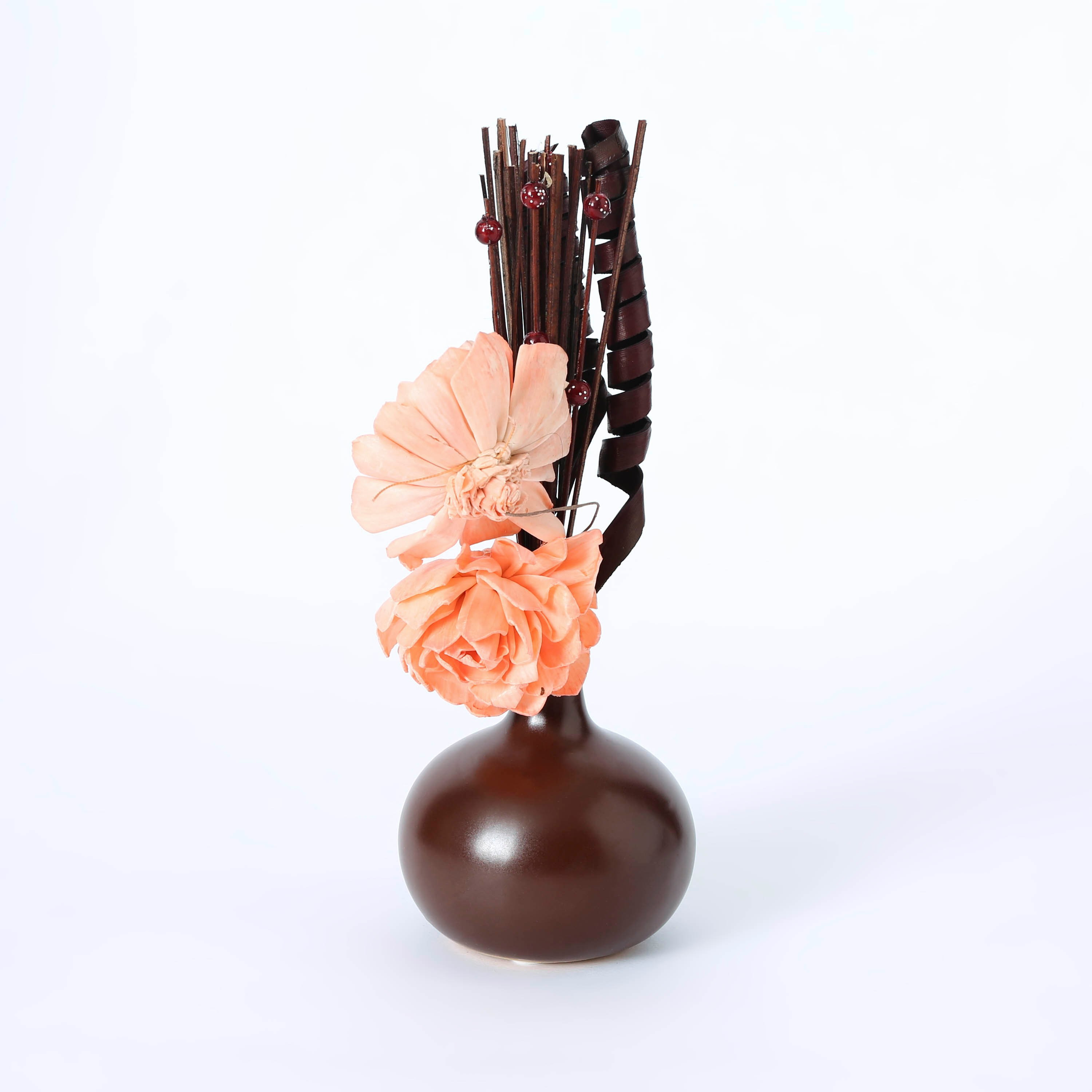 صحبة زهور في مزهرية سيراميك من برين - 23 سم-hbxdecorandfurnishings-homeaccessories-artificialflowersandplants-image-4
