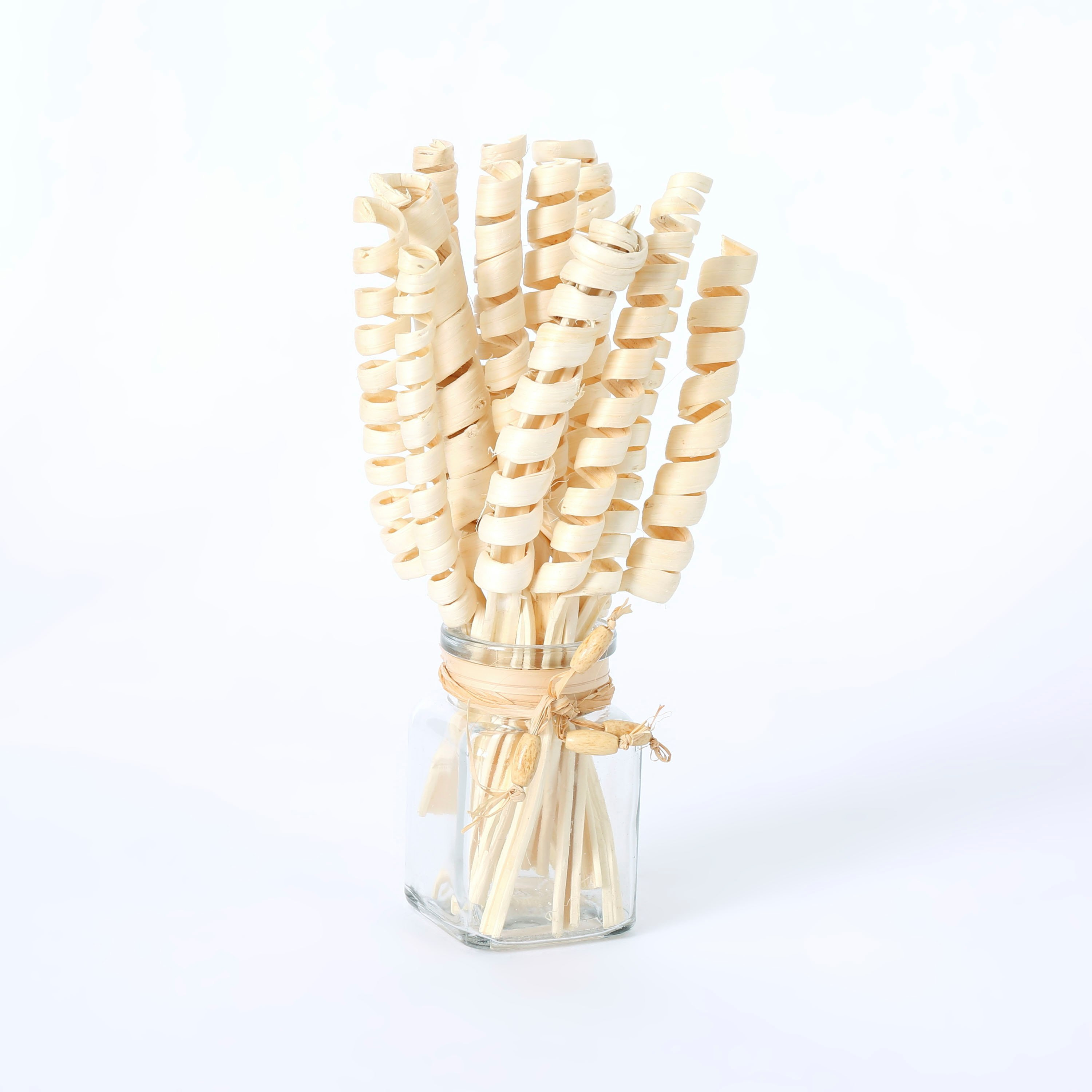 Etna Dried Harvest Arrangement in Glass Pot - 22 cm-hbxdecorandfurnishings-homeaccessories-artificialflowersandplants-image-4