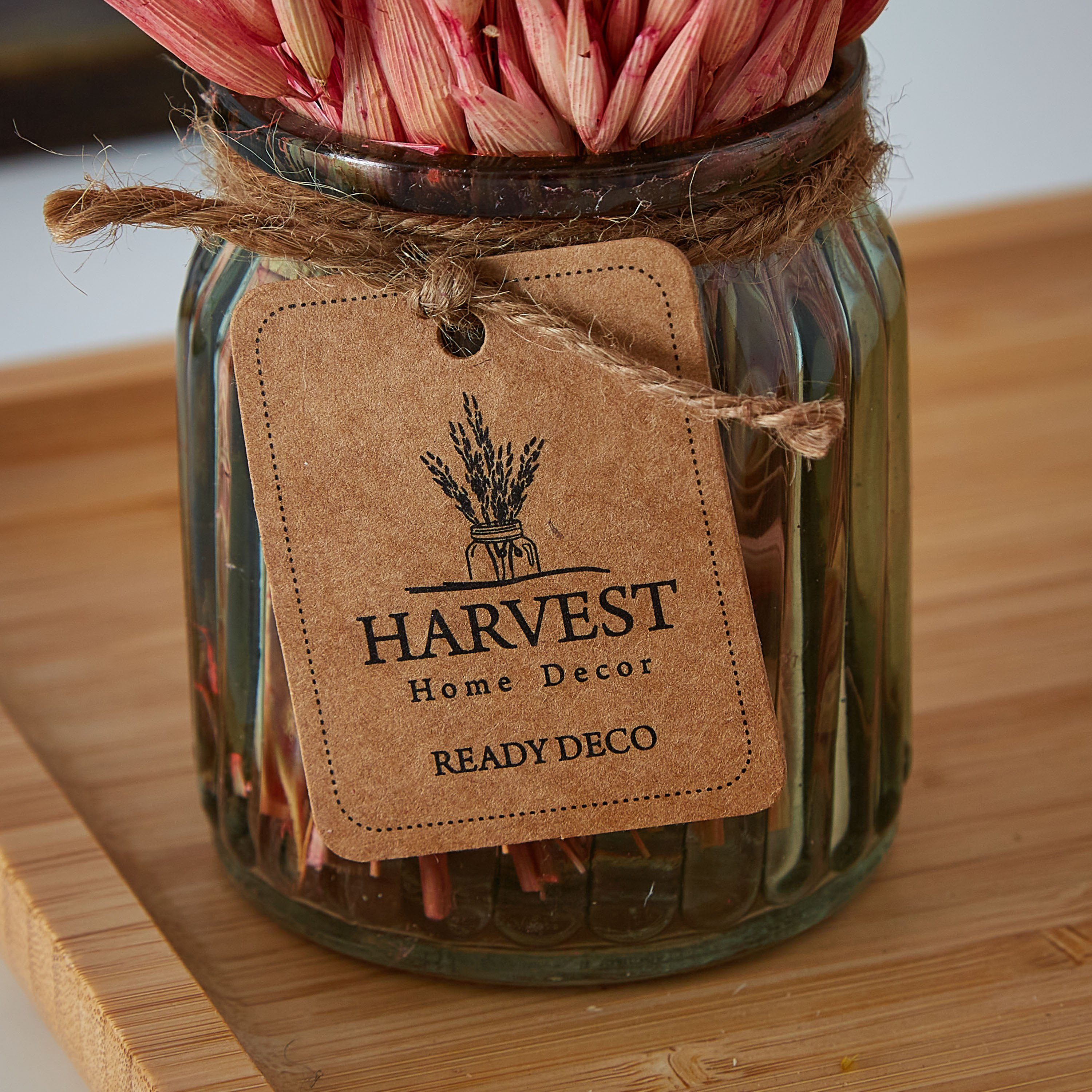 تشكيلة عشب توليب مجفّفة في إصيص زجاجي من إتنا - 18 سم-hbxdecorandfurnishings-homeaccessories-artificialflowersandplants-image-3