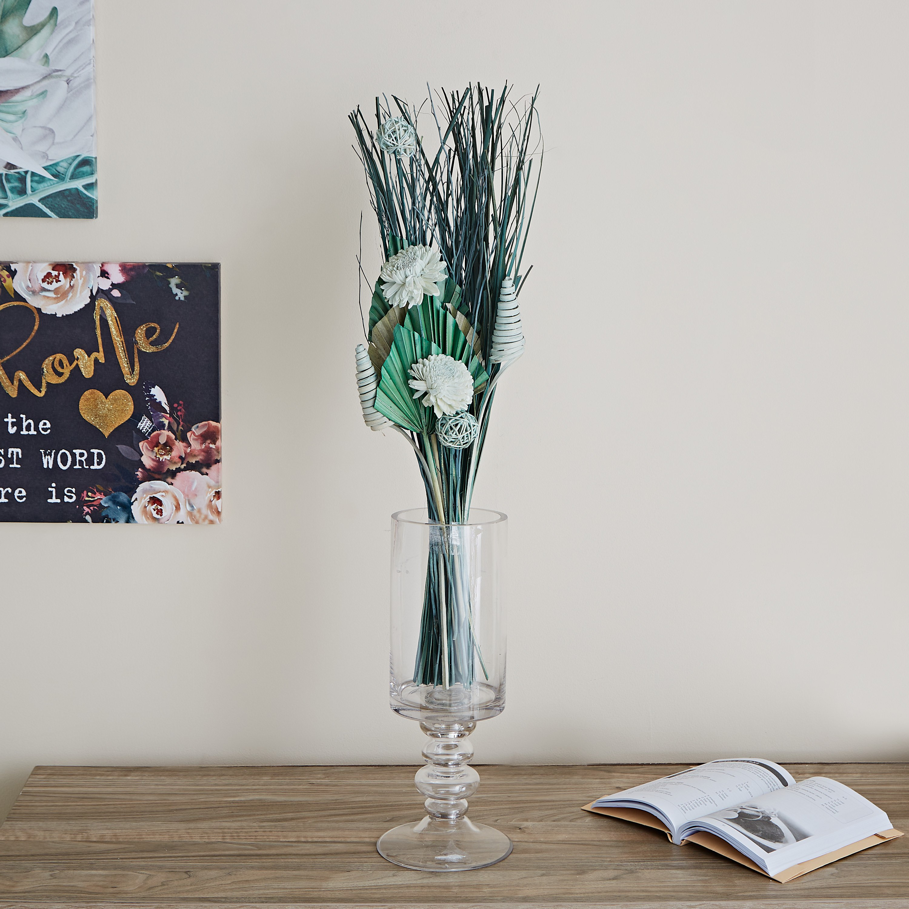 بوكيه بروك مجفف - 60 سم-hbxdecorandfurnishings-homeaccessories-artificialflowersandplants-image-2