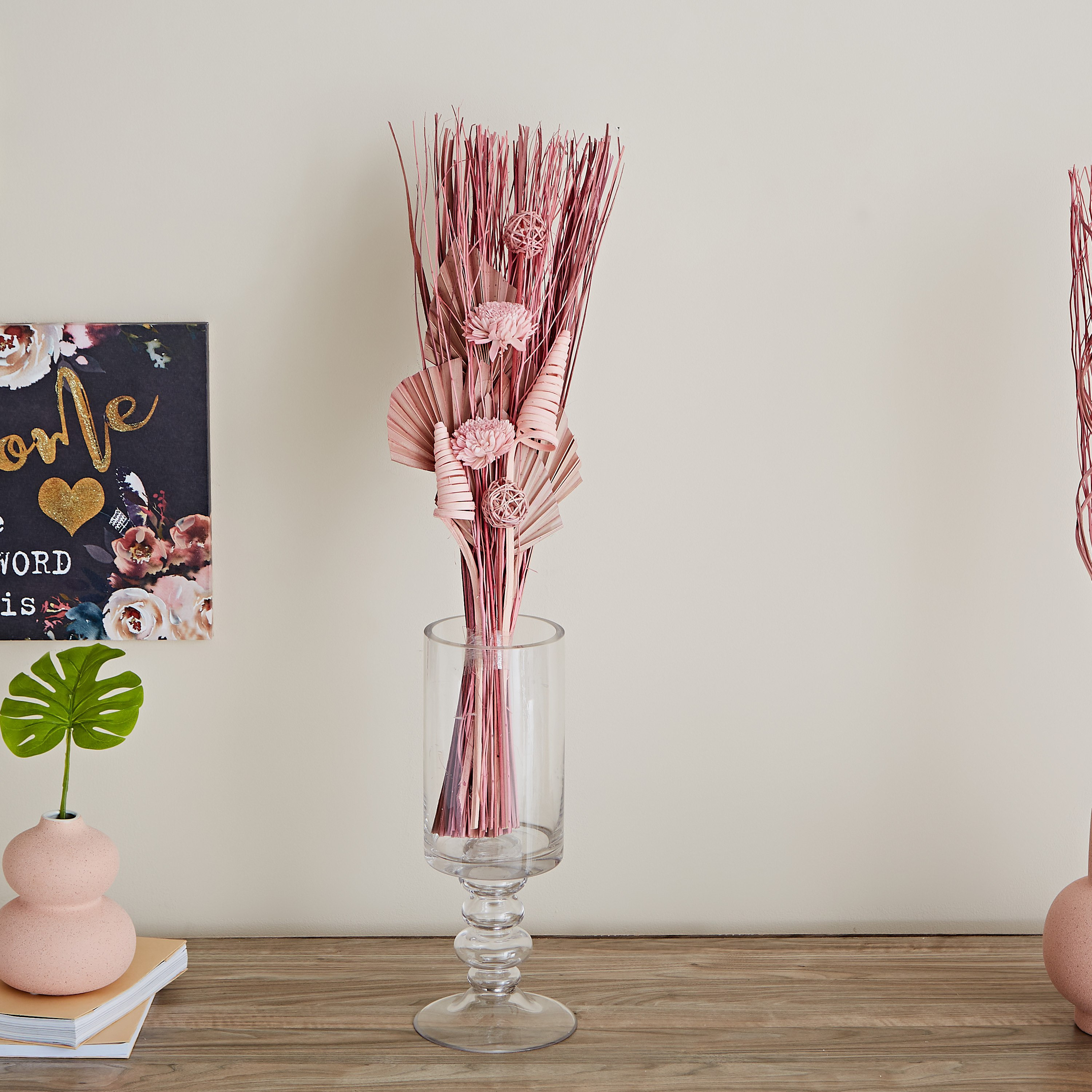 باقة زهور مجففة من بروك - 60 سم-hbxdecorandfurnishings-homeaccessories-artificialflowersandplants-image-2