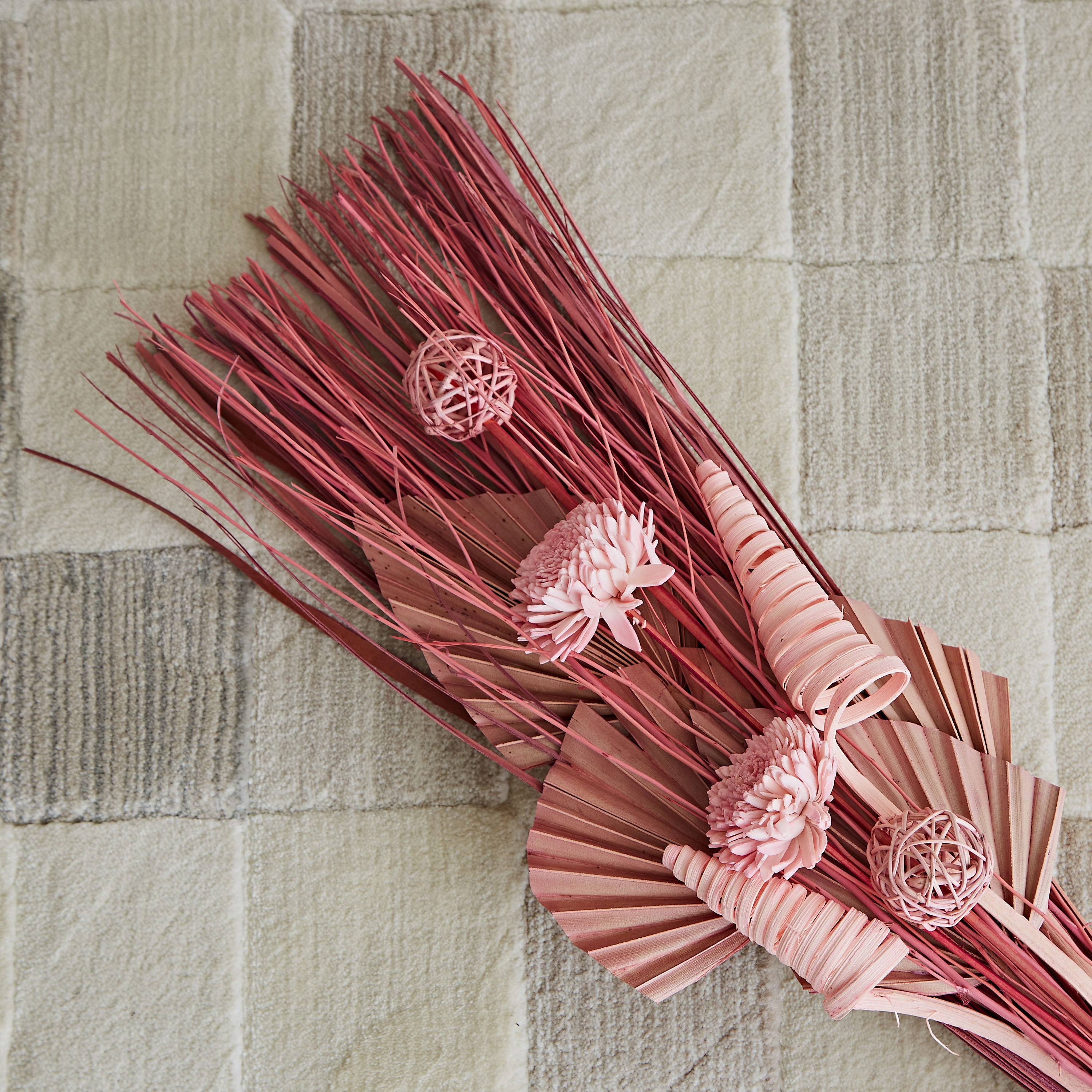 باقة زهور مجففة من بروك - 60 سم-hbxdecorandfurnishings-homeaccessories-artificialflowersandplants-image-4