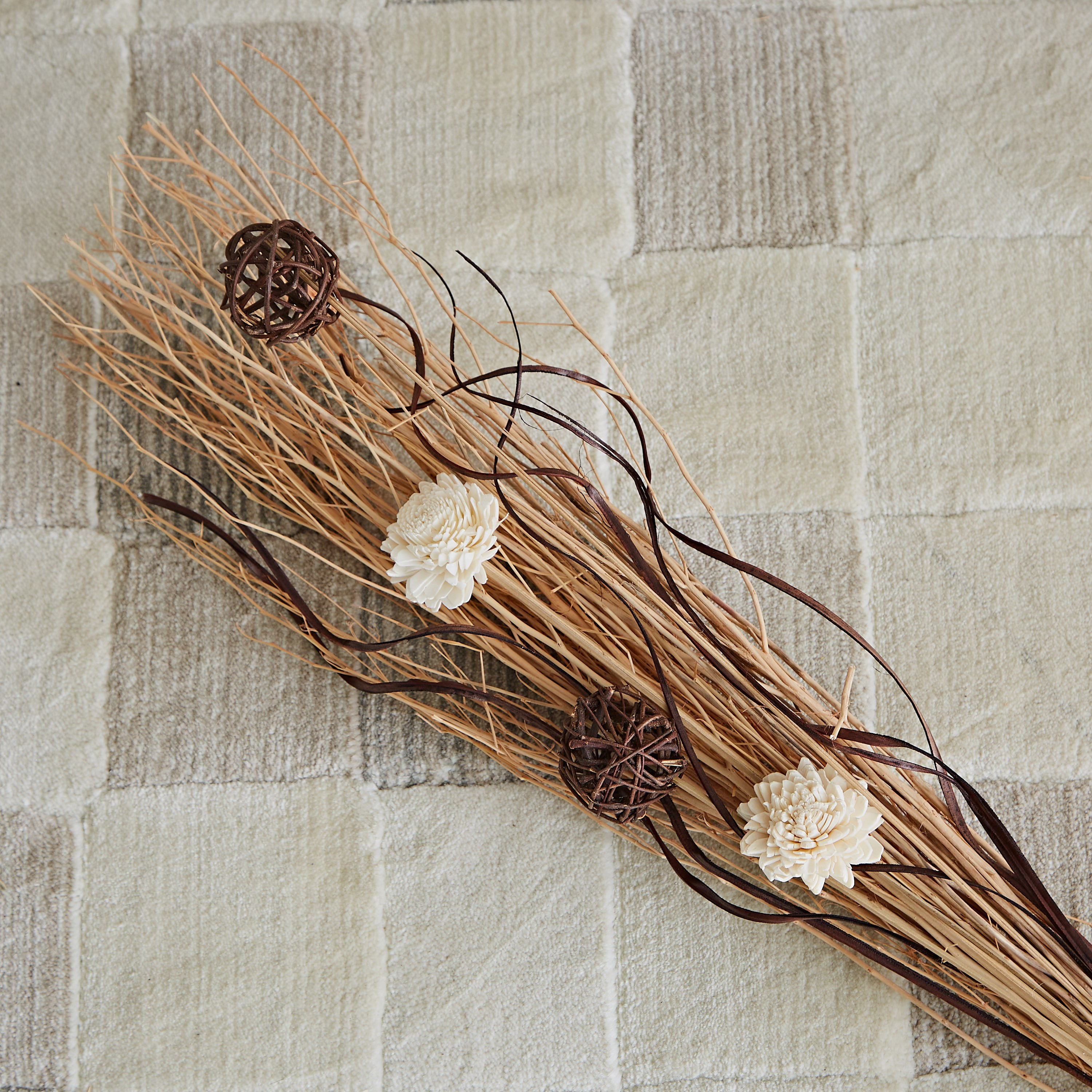 باقة زهور مجففة من بروك - 75 سم-hbxdecorandfurnishings-homeaccessories-artificialflowersandplants-image-4