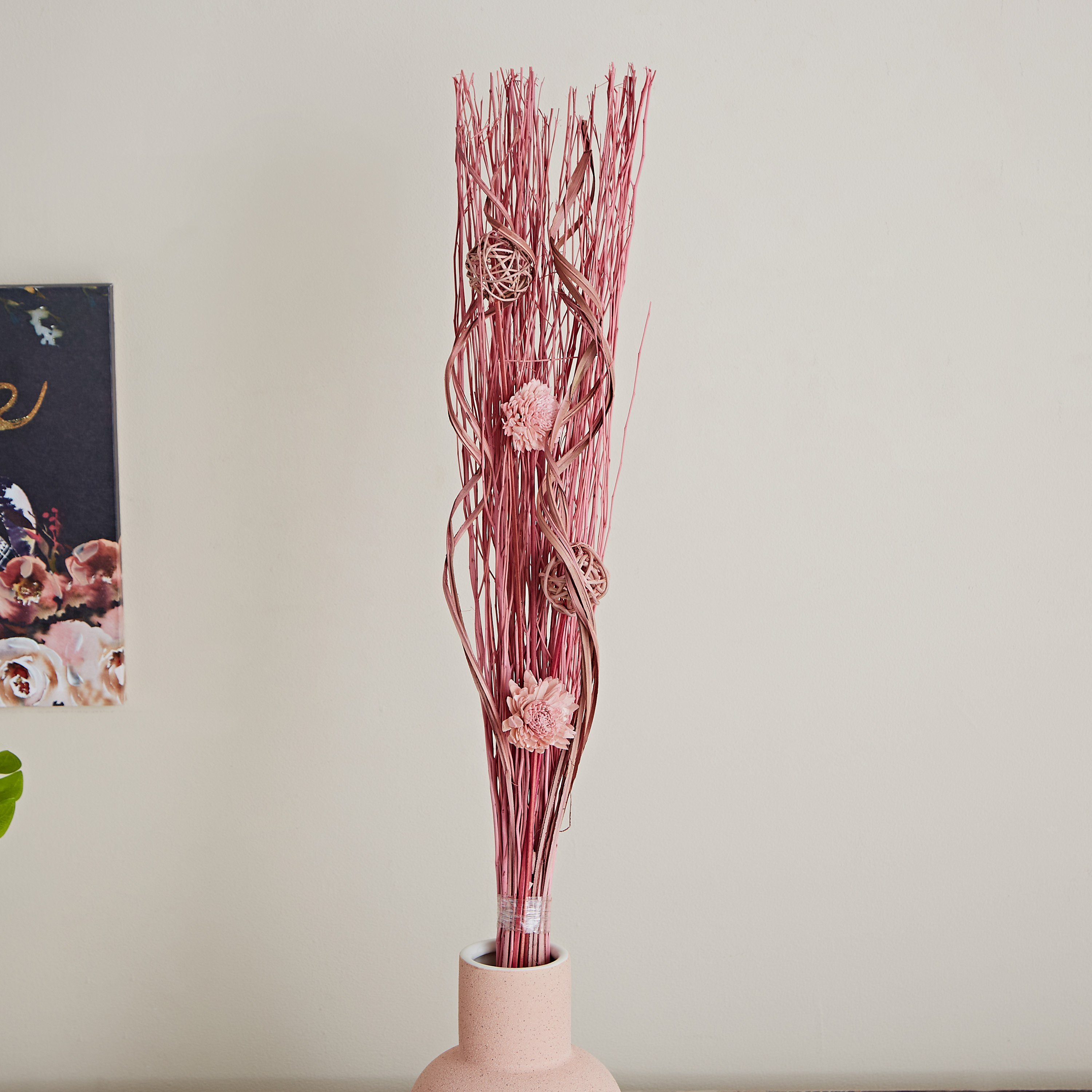 باقة زهور مجففة من بروك - 75 سم-hbxdecorandfurnishings-homeaccessories-artificialflowersandplants-image-1