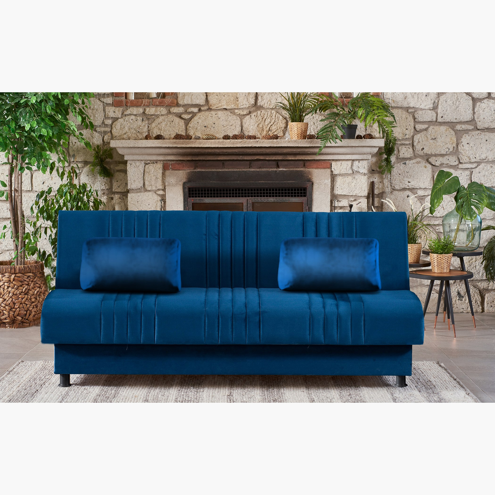 كنبة سرير مخمليّة 3 مقاعد مع وحدة تخزين ووسادتين من سامايا-hbxlivingroom-sofasandarmchairs-sofas-image-1