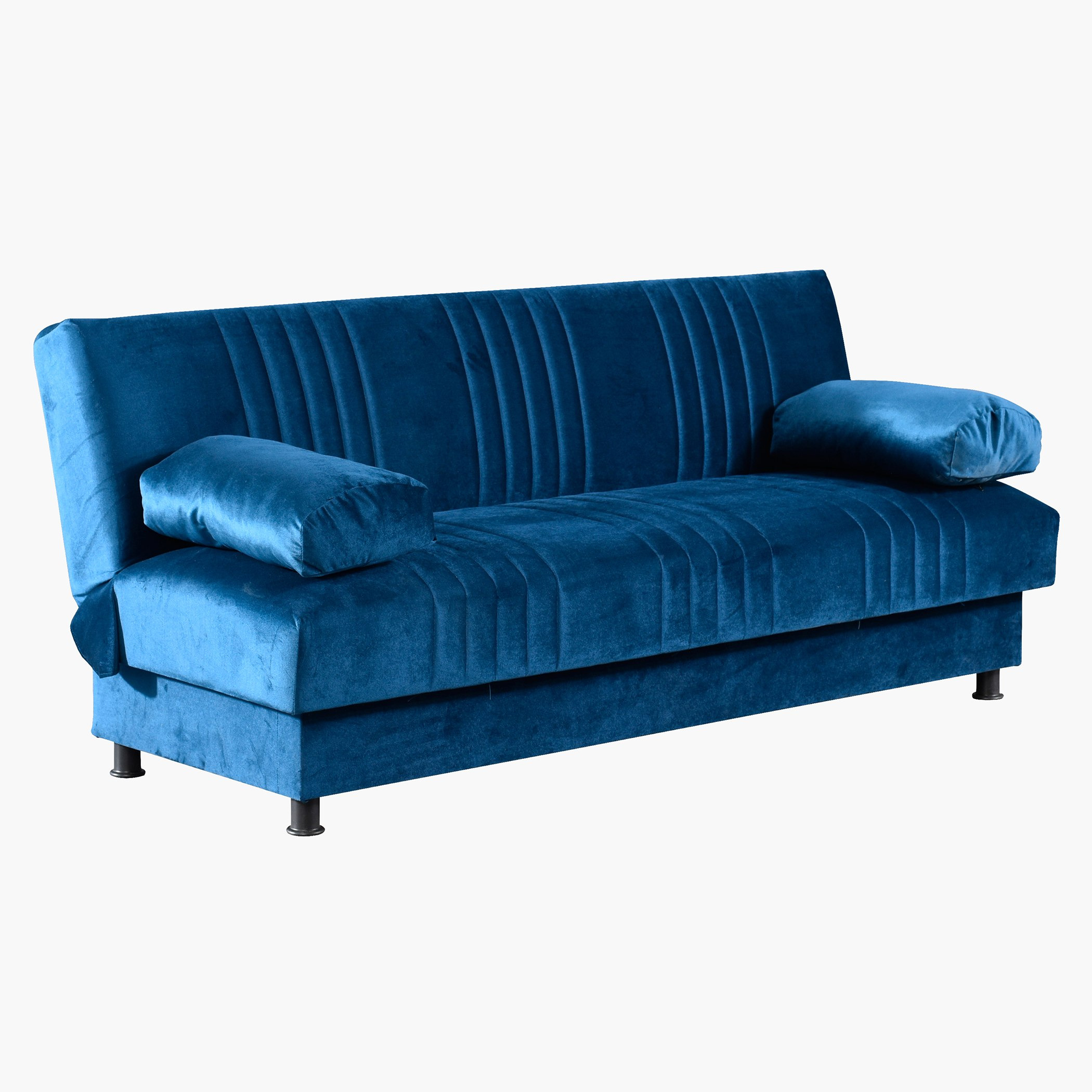 كنبة سرير مخمليّة 3 مقاعد مع وحدة تخزين ووسادتين من سامايا-hbxlivingroom-sofasandarmchairs-sofas-image-4