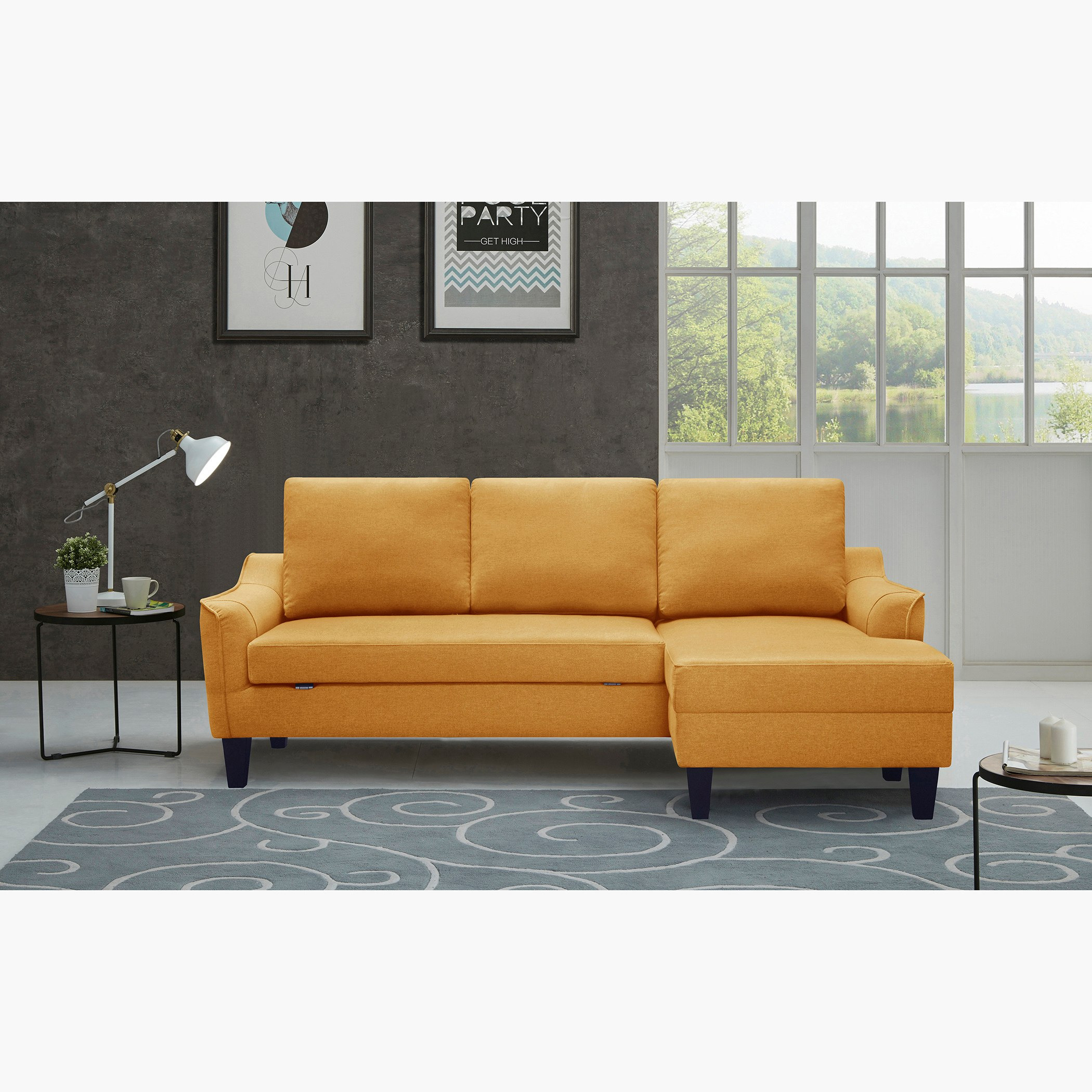 كنبة سرير قماشيّة ركنيّة يمين من سيدني-hbxfurniture-livingroom-sofasandsofasets-image-2