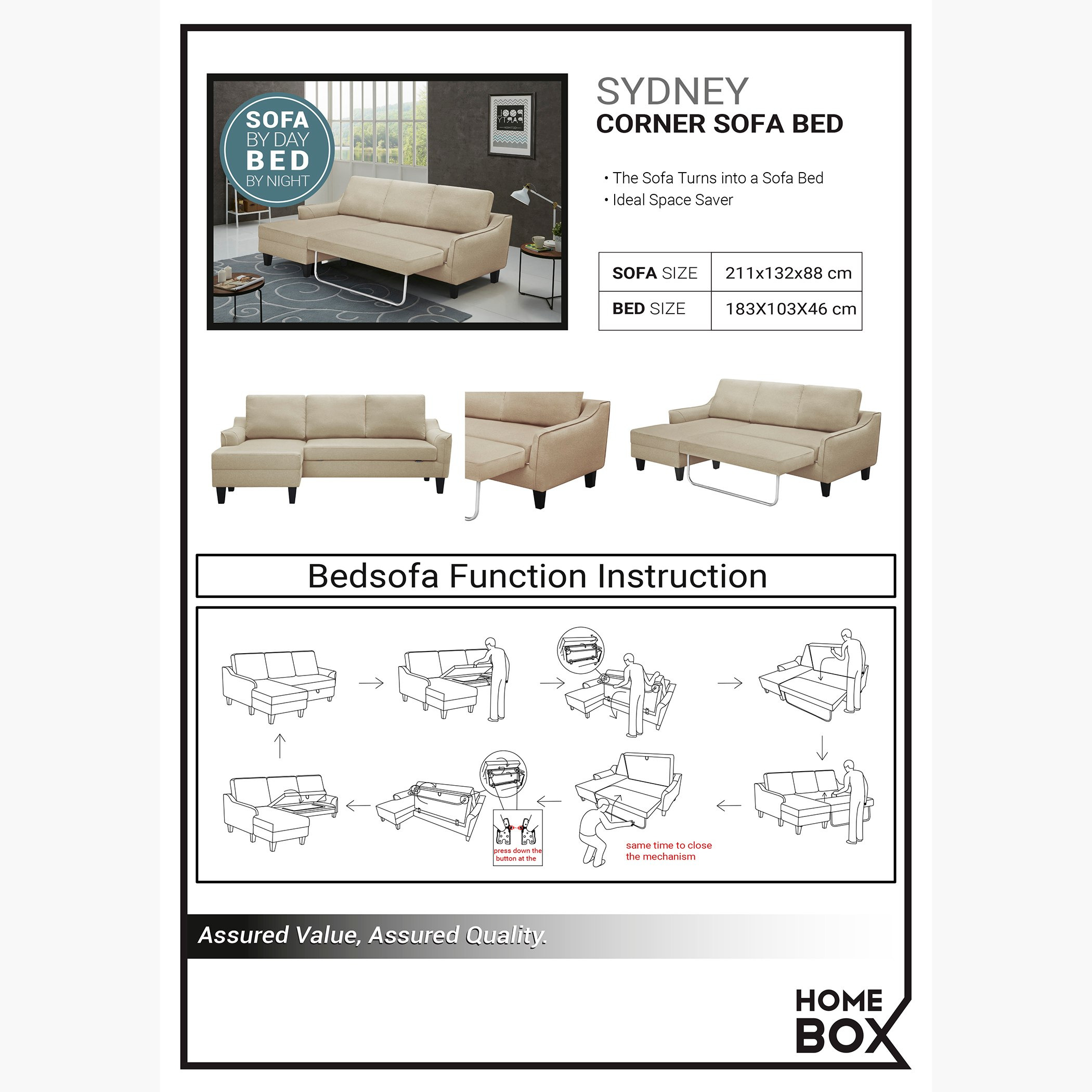 كنبة سرير قماشيّة ركنيّة يمين من سيدني-hbxfurniture-livingroom-sofasandsofasets-image-6