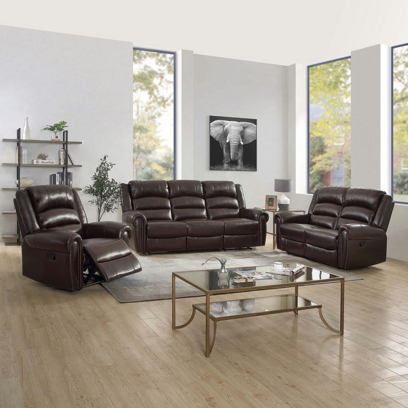Buy Romano 3-Seater Faux Leather Recliner Sofa Online in UAE Homebox
