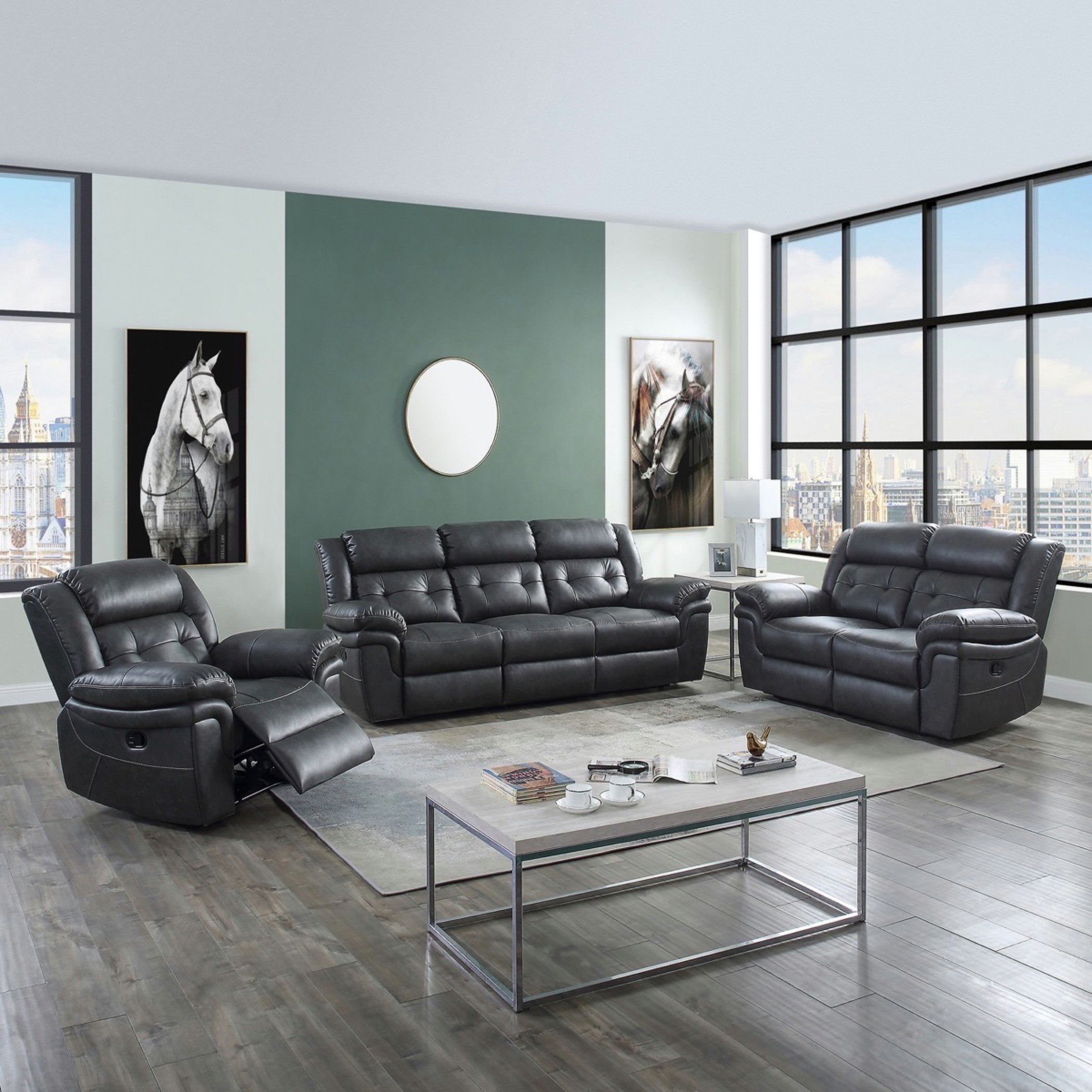 Bradley 3-Seater Leather-Look Fabric Recliner Sofa-hbxlivingroom-sofasandarmchairs-sofas-image-12