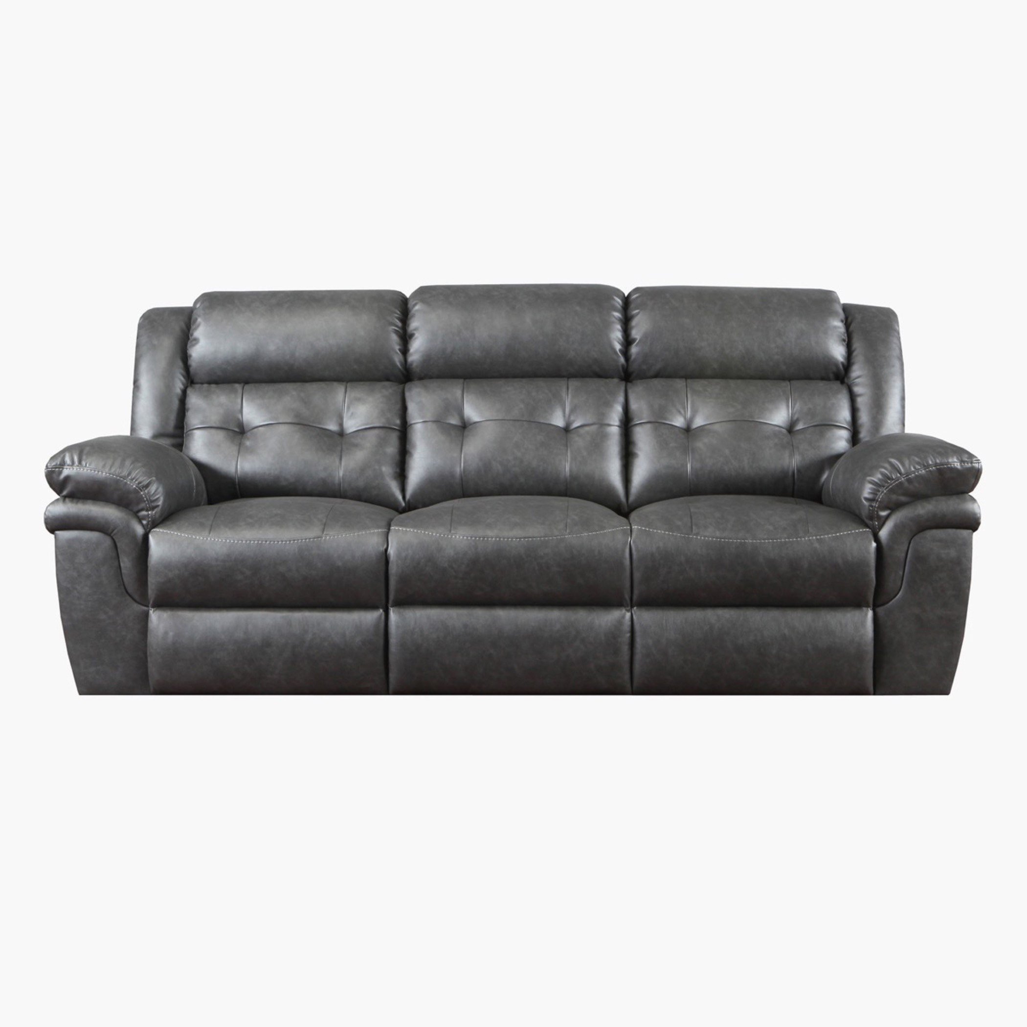 Bradley 3-Seater Leather-Look Fabric Recliner Sofa-hbxlivingroom-sofasandarmchairs-sofas-image-2