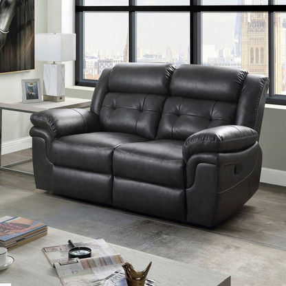 Bradley 2-Seater Leather-Look Fabric Recliner Sofa