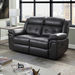 Bradley 2-Seater Leather-Look Fabric Recliner Sofa-Recliner Sofas-thumbnail-0
