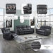 Bradley 2-Seater Leather-Look Fabric Recliner Sofa-Recliner Sofas-thumbnailMobile-4