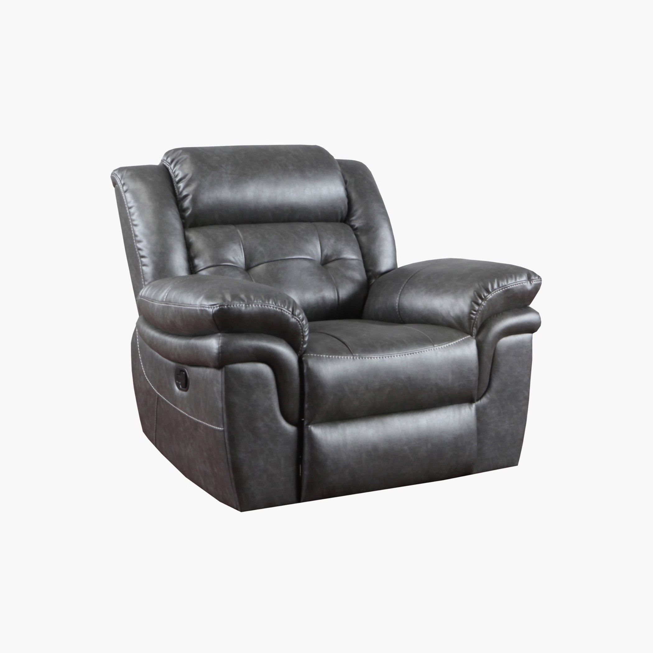 Bradley 1-Seater Leather-Look Fabric Recliner Sofa-hbxfurniture-livingroom-sofasandsofasets-image-3