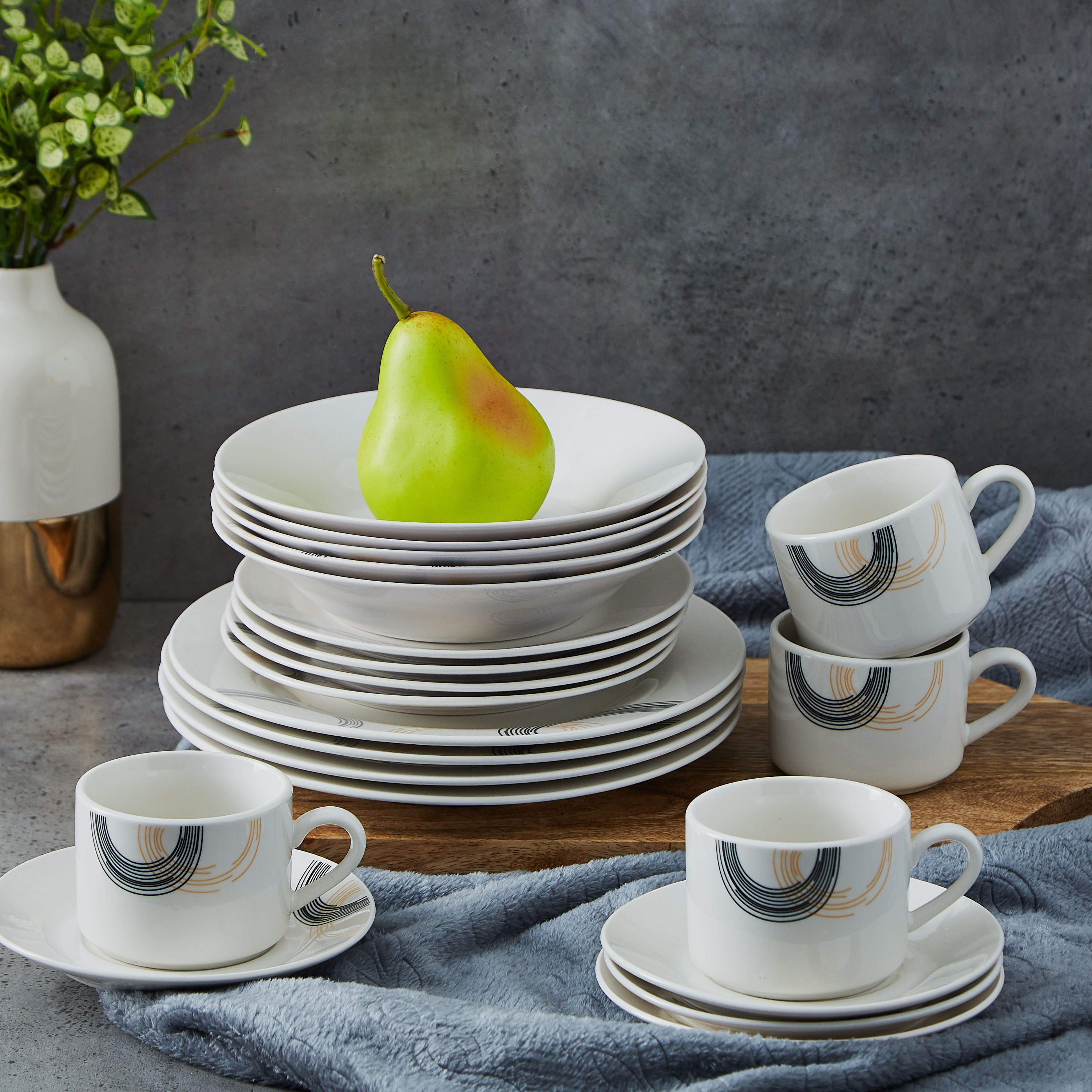 طقم مستلزمات مائدة براش ستروك 20 قطعة - أتلانتا-hbxhomeware-hbxkitchen-image-1