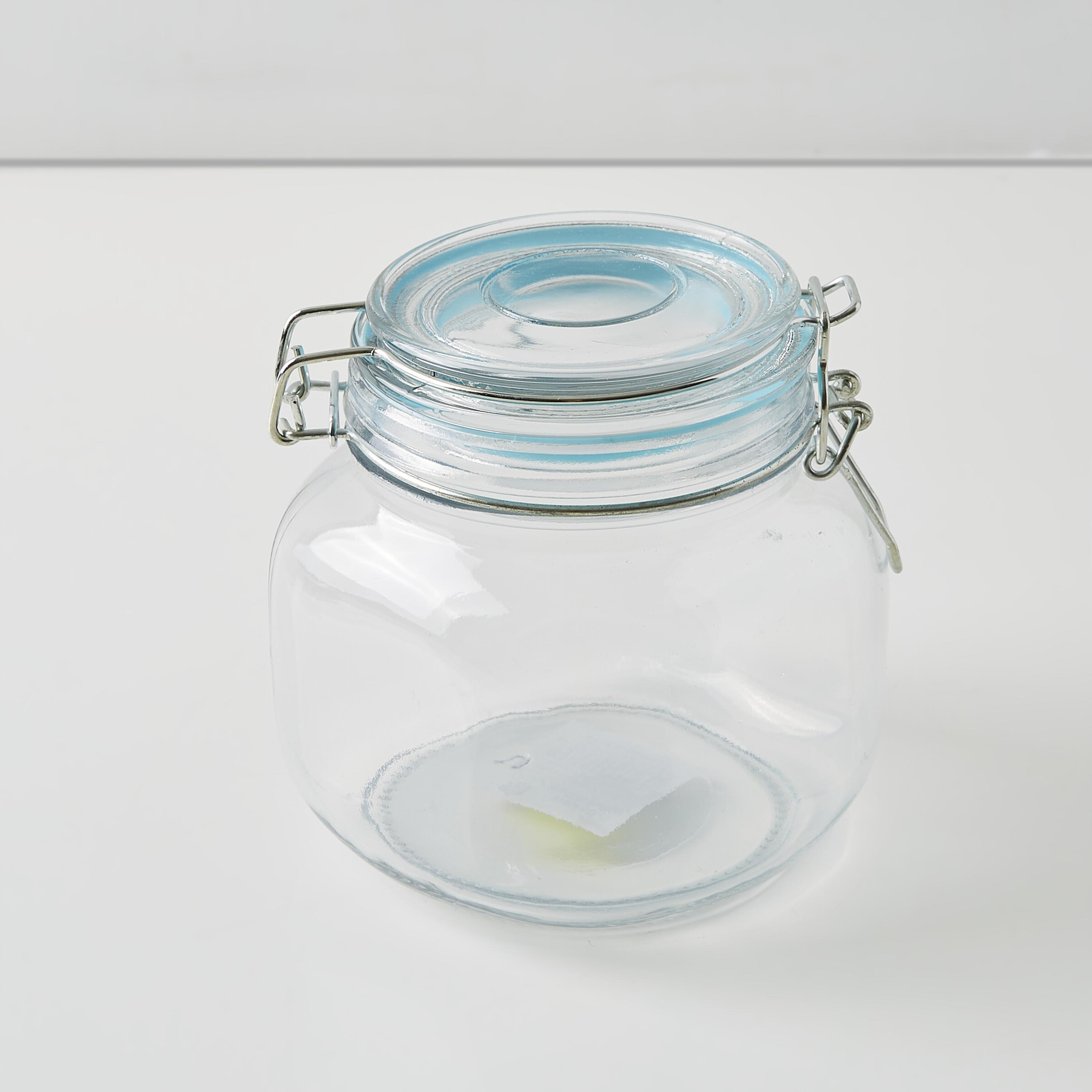 حاوية زجاجيّة مربّعة بمشبك إغلاق - 700 مل-hbxhomeware-hbxkitchen-image-5