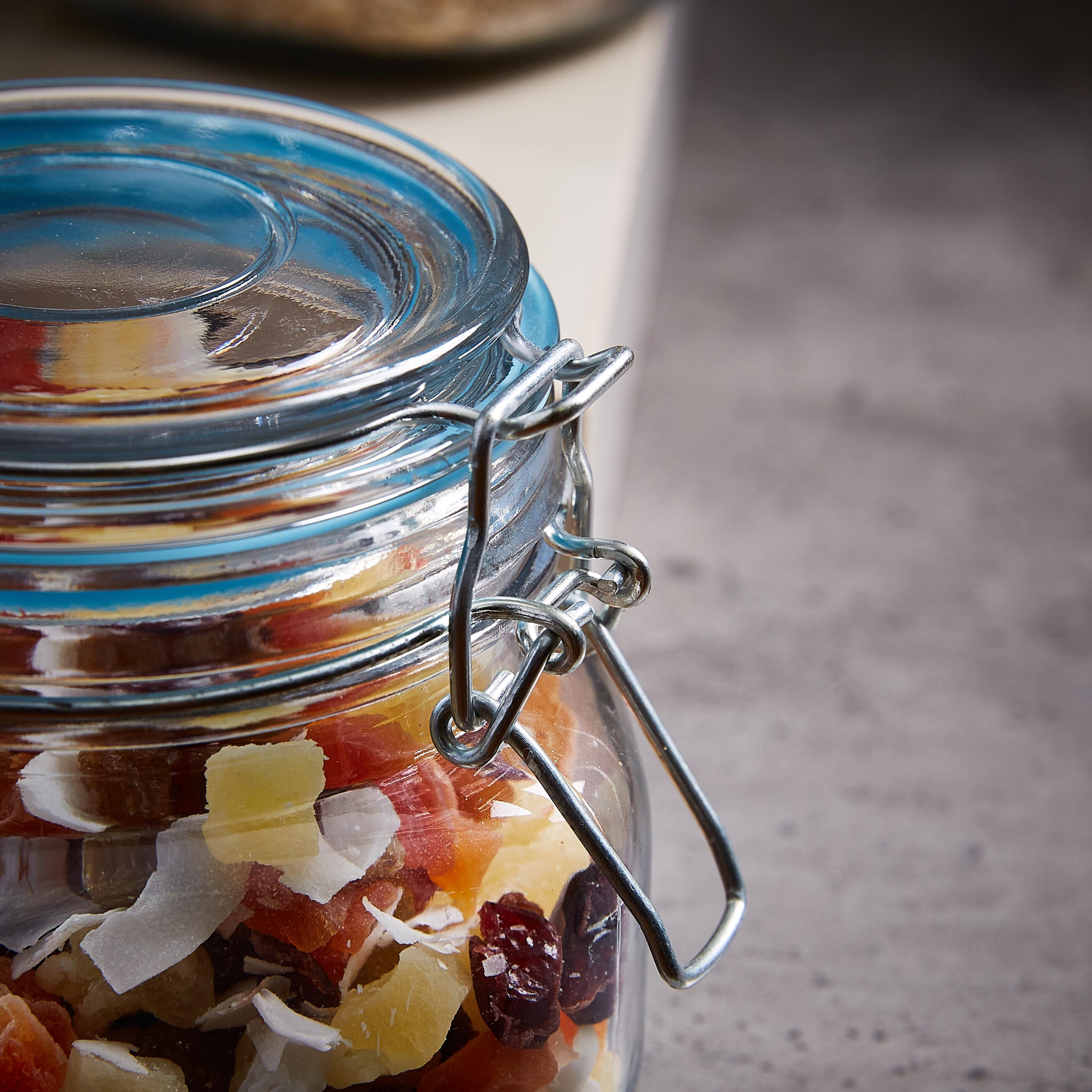 حاوية زجاجيّة مربّعة بمشبك إغلاق - 500 مل-hbxhomeware-hbxkitchen-image-2