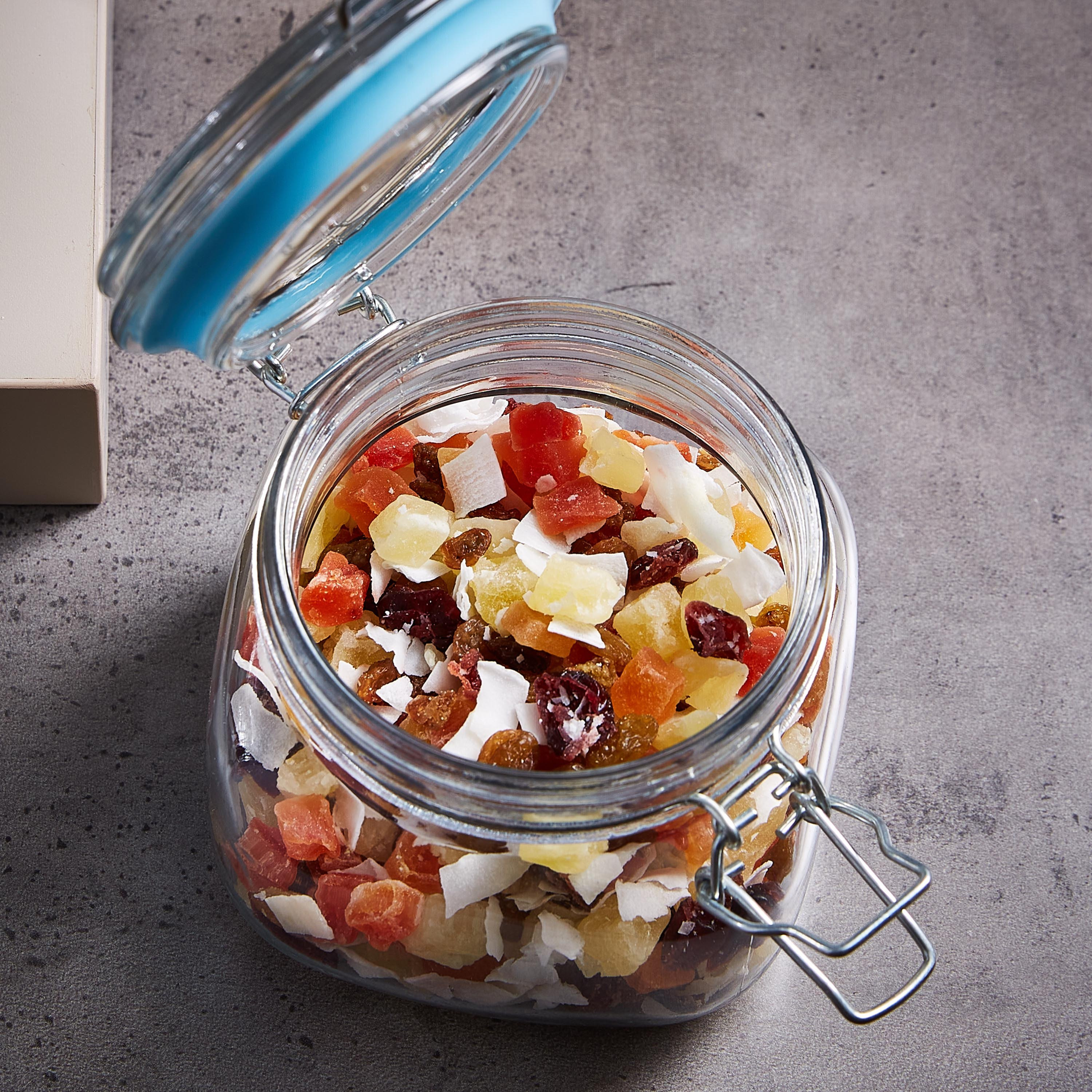 حاوية زجاجيّة مربّعة بمشبك إغلاق - 500 مل-hbxhomeware-hbxkitchen-image-3