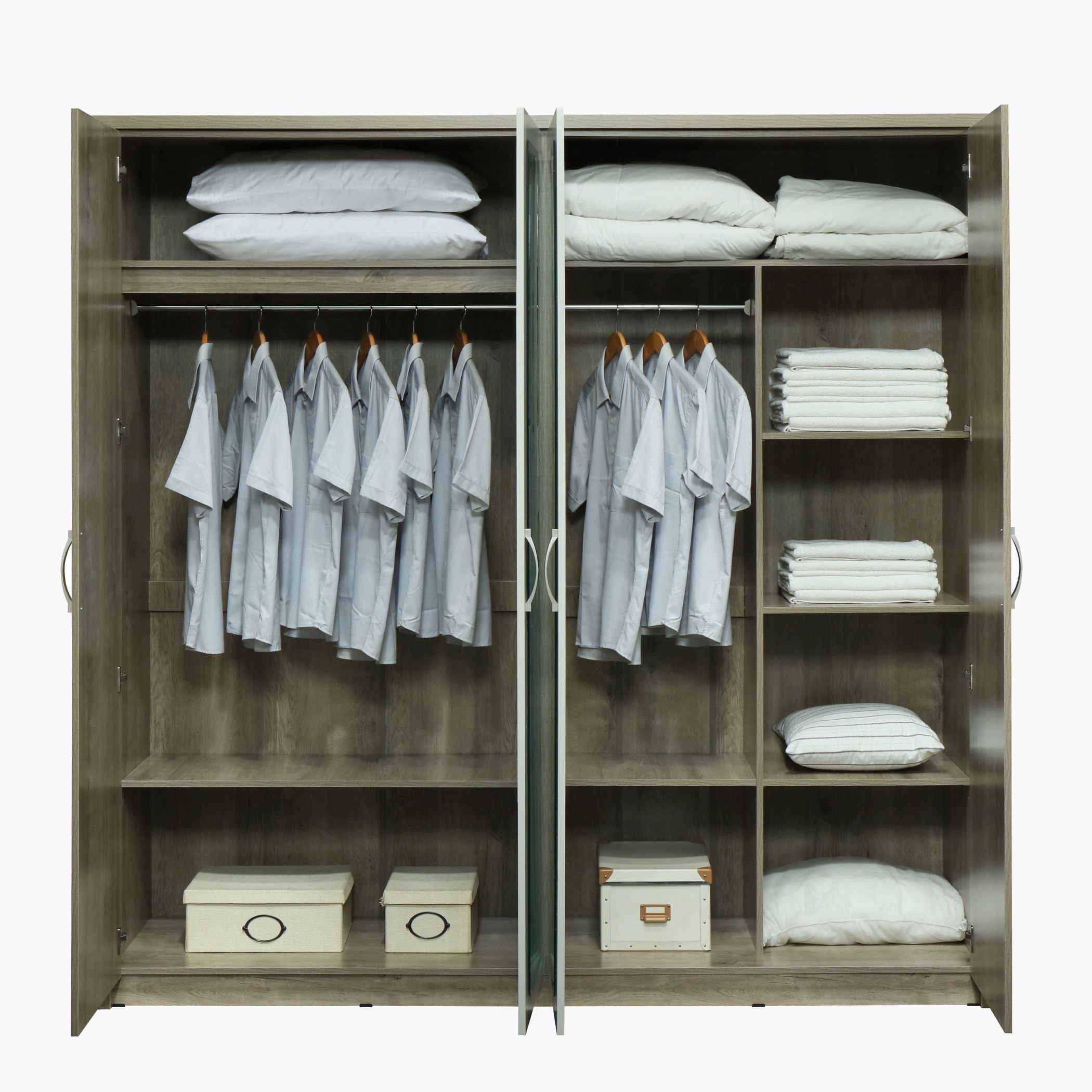 خزانة ملابس 4 أبواب مع 2 مرآة - ميلودي من موڤو -hbxfurniture-wardrobes-image-4