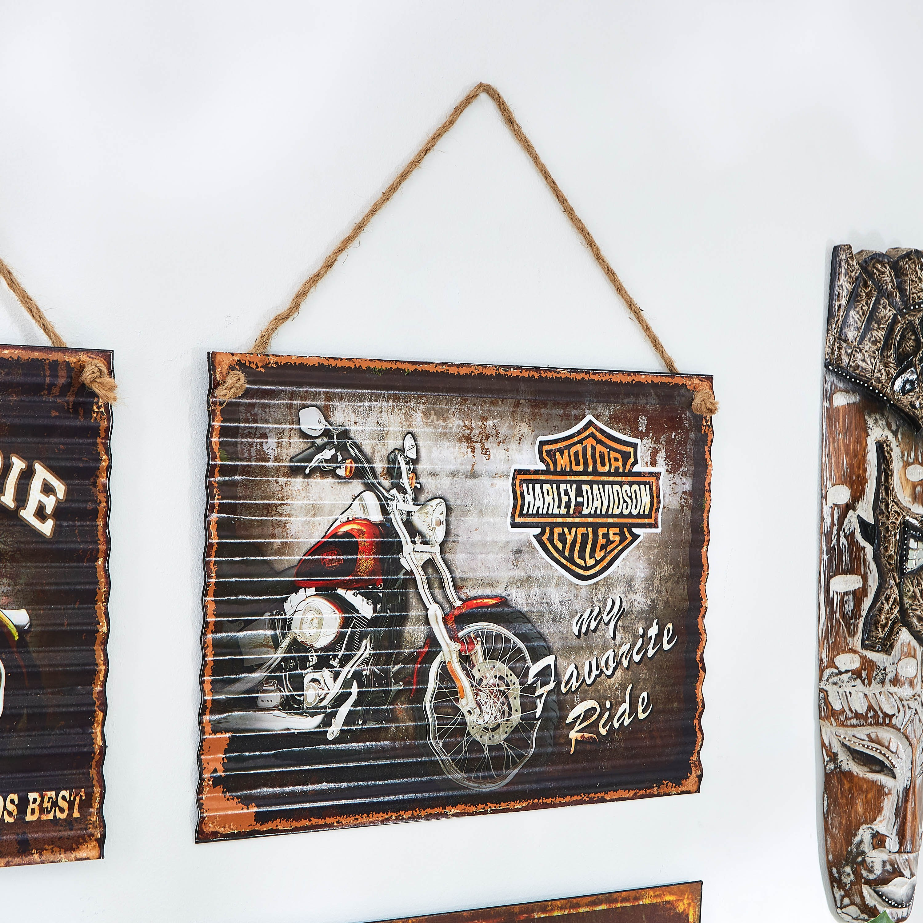 لوحة مستطيلة معدنية لدراجة نارية - تافرن-hbxdiningroom-walldecor-wallart-image-2