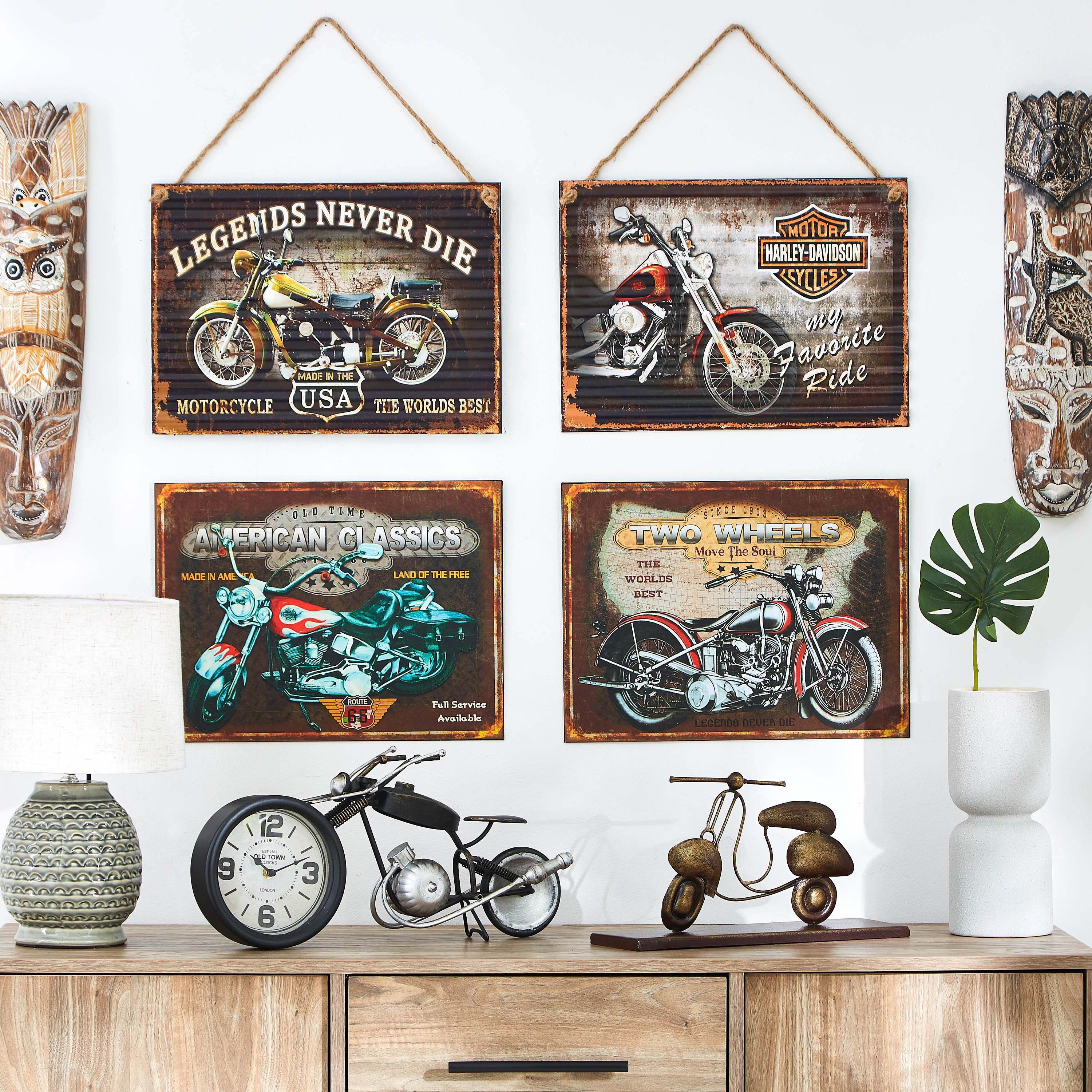 ديكور حائط معدني مستطيلي عجلتان- تافرن-hbxdiningroom-walldecor-wallart-image-4