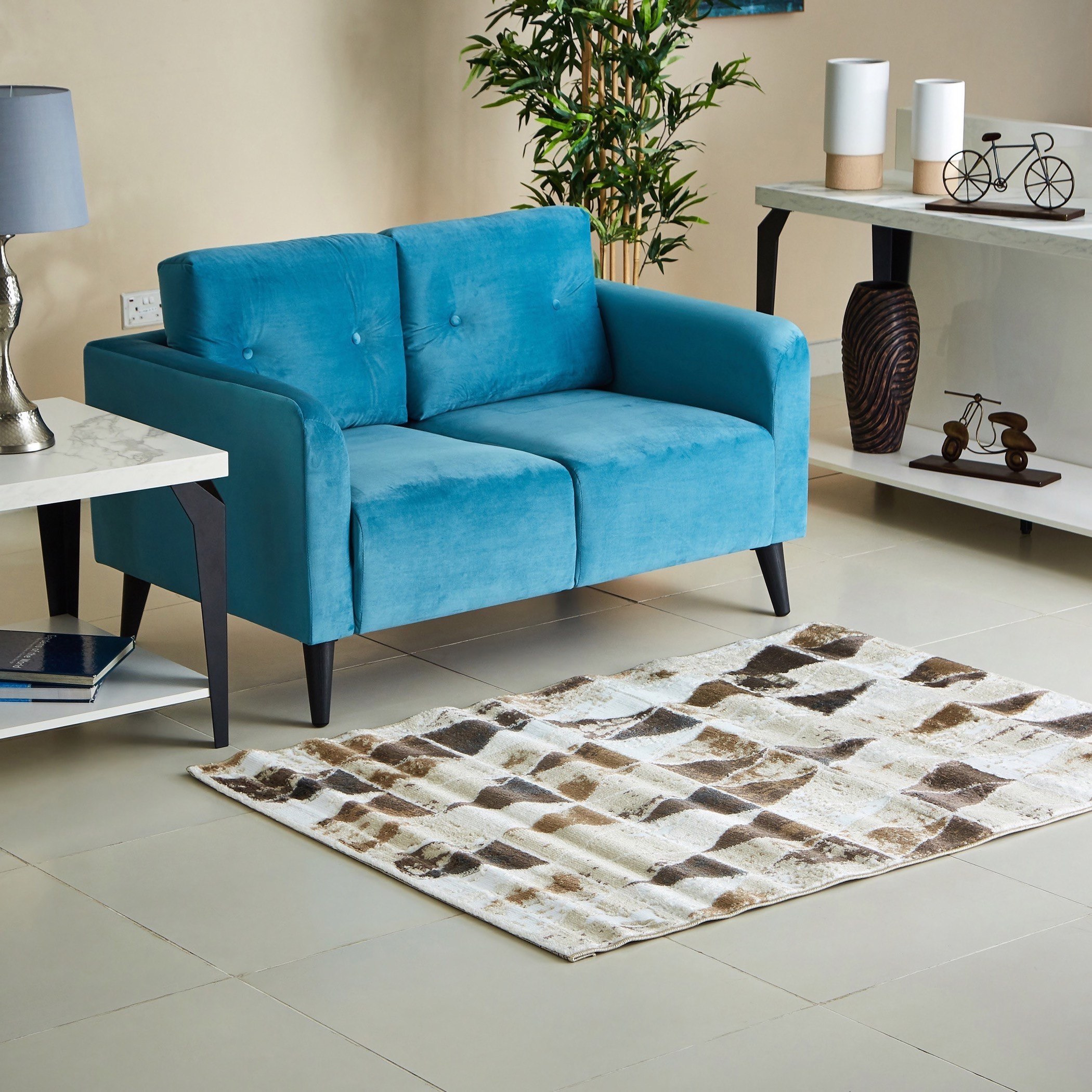 سجادة بولي بروبلين مقاومة للبقع من لوكاس ماشيل - 110x160 سم-hbxdecorandfurnishings-floorcoverings-rugs-image-4