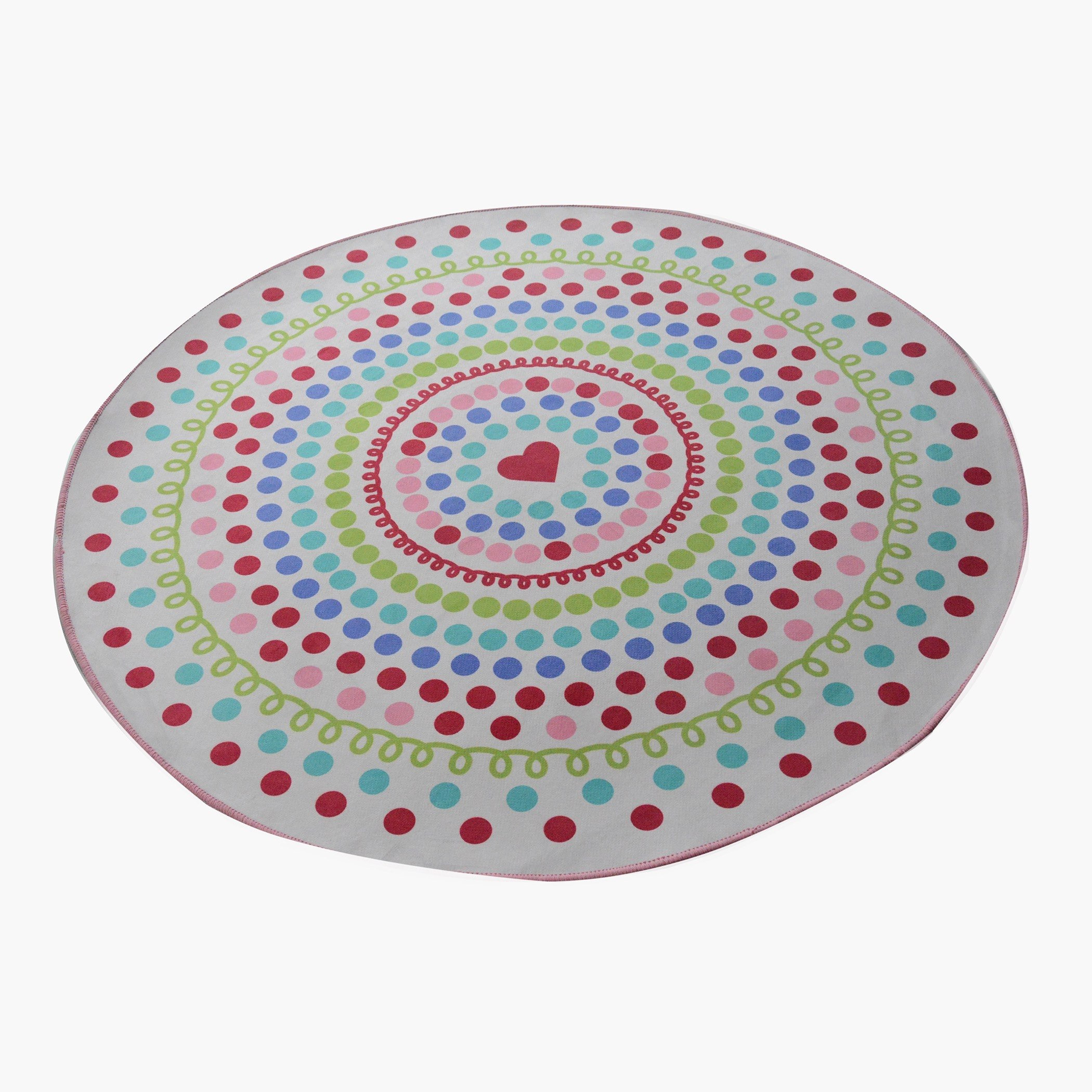 سجادة دائرية بطبعات قلوب ودوائر - 120 سم-hbxhomeware-hbxkidsandyouth-image-3