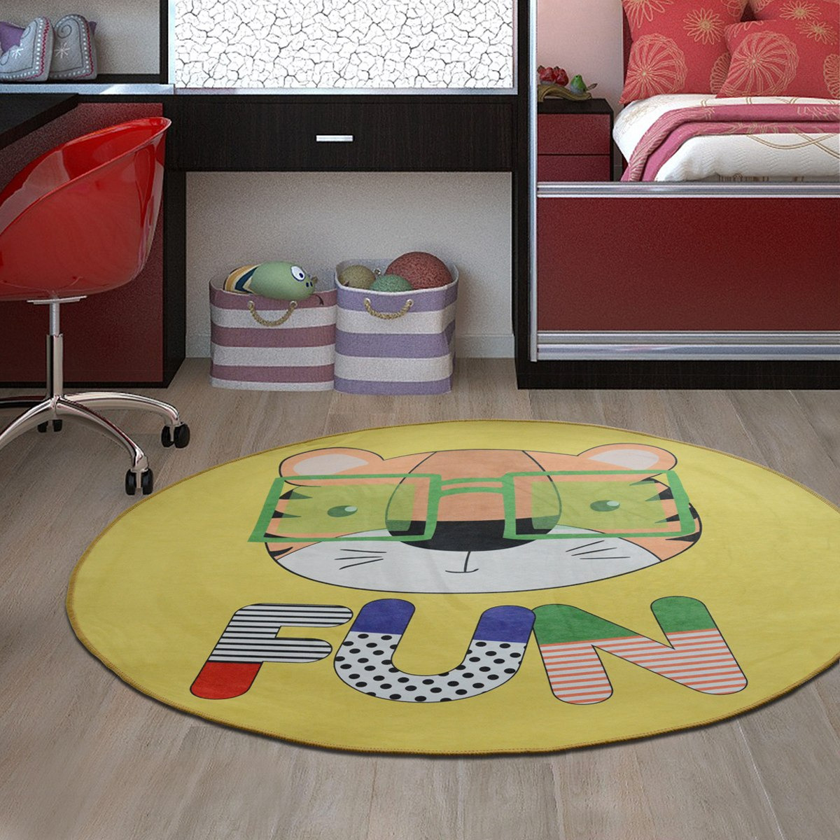 سجادة بطبعات نمر- 120 سم-hbxhomeware-hbxkidsandyouth-image-2