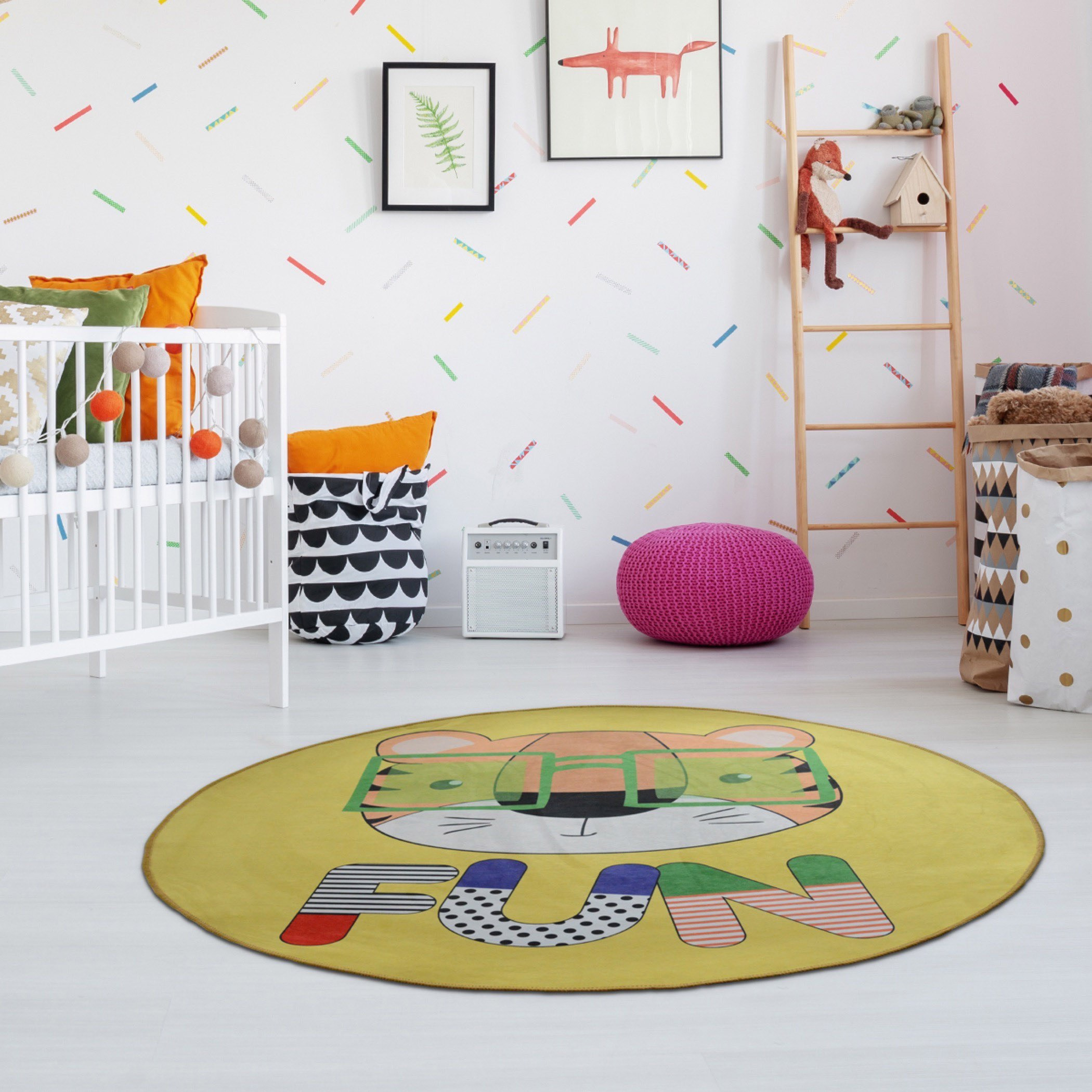 سجادة بطبعات نمر- 120 سم-hbxhomeware-hbxkidsandyouth-image-1