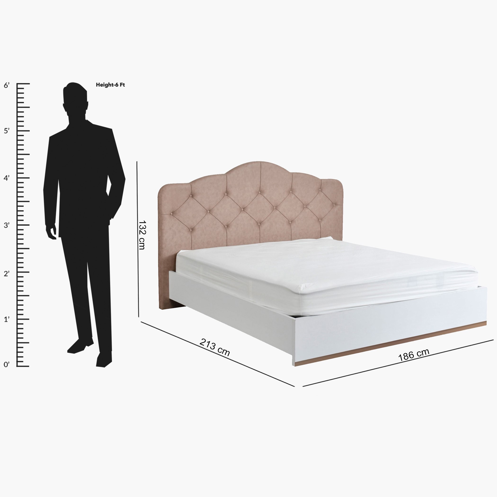 طقم غرفة نوم كينج 5 قطع من روشيل - 180X200 سم-hbxbedroom-bedsandbedsets-bedroomsets-king-image-12