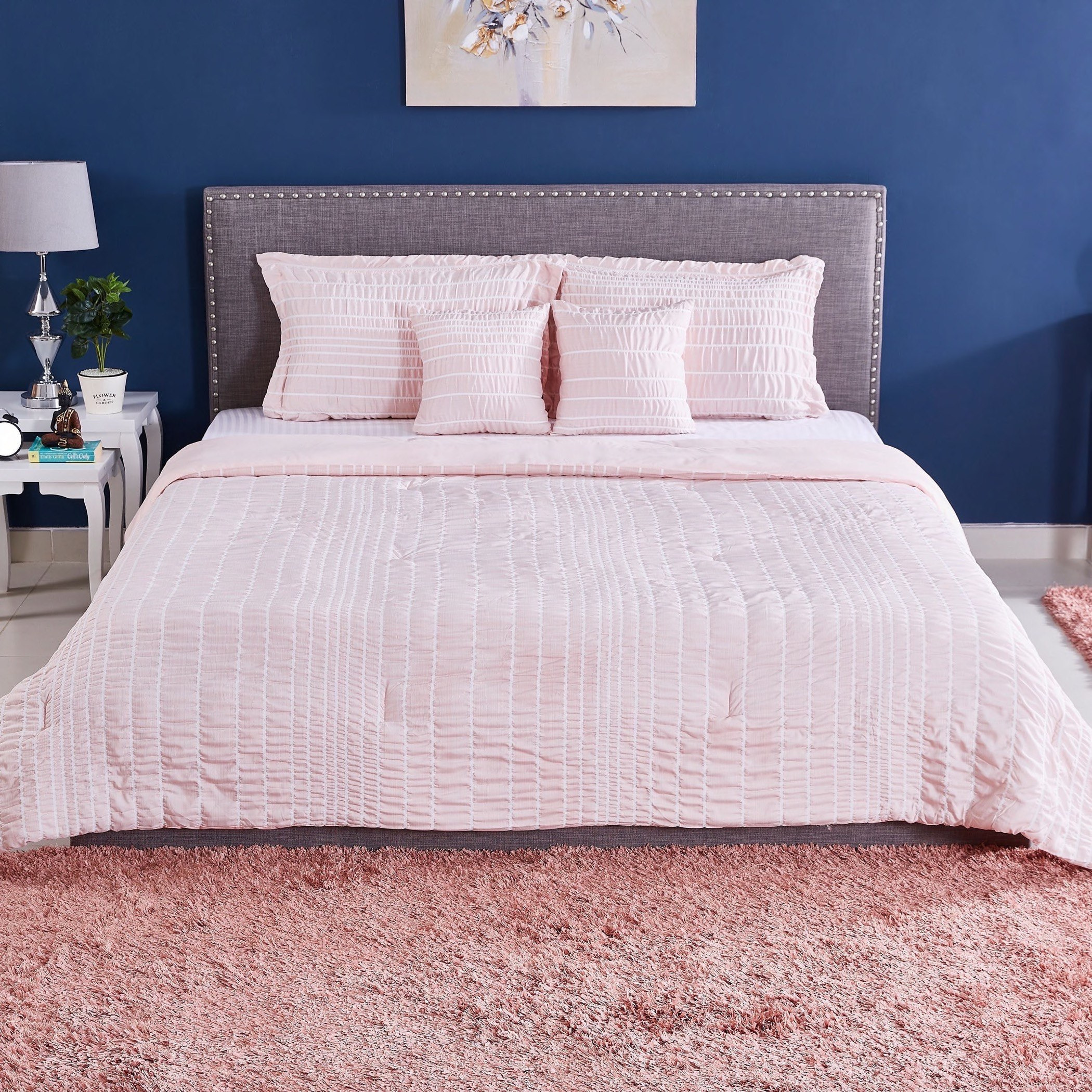 طقم لحاف جاكار مقاس كينج 5 قطع من سيرينا - 220x240 سم-hbxhomeware-hbxdecorandfurnishings-image-2