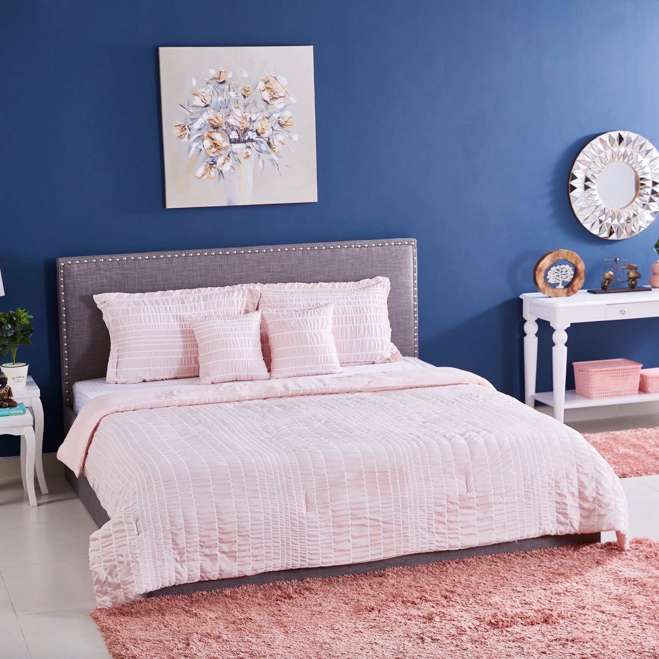 طقم لحاف جاكار مقاس كينج 5 قطع من سيرينا - 220x240 سم-hbxhomeware-hbxdecorandfurnishings-image-8