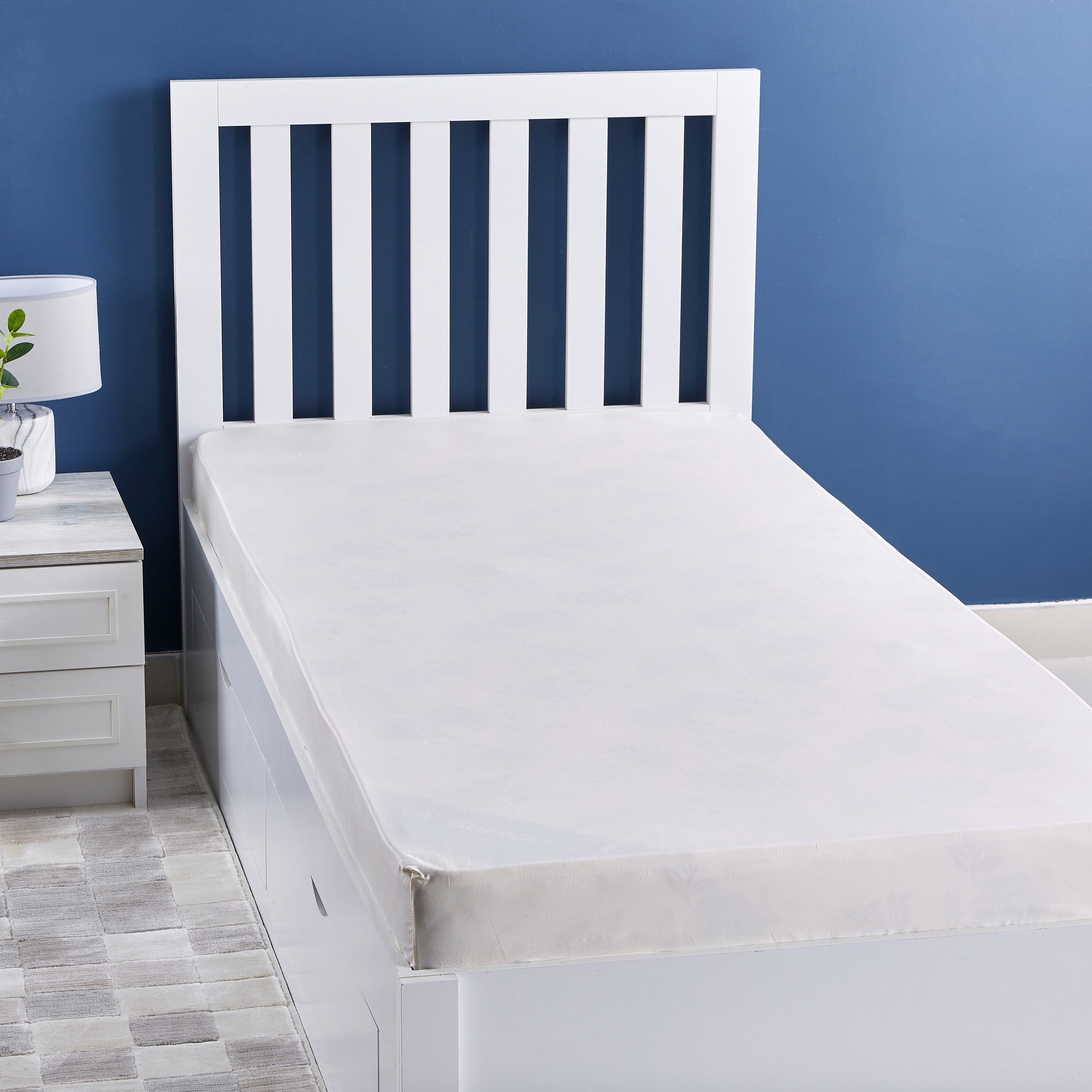 شرشف مطّاطي فردي قابل لتمدد من نوفا - 90x200 سم-hbxhomeware-bedding-fittedsheets-image-1
