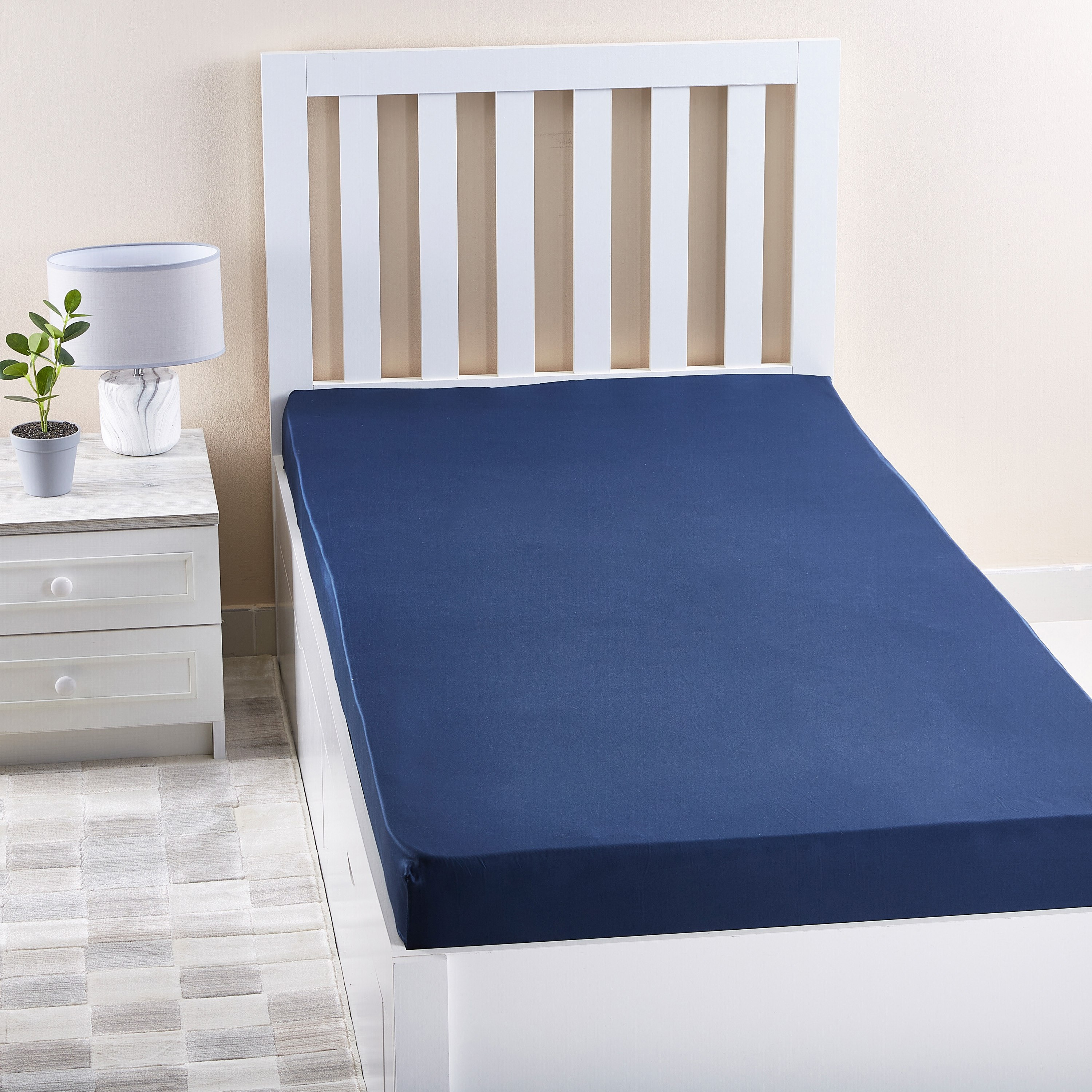 Nova Stretchable Single Fitted Sheet - 90x200 cm-hbxhomeware-hbxbedroom-image-1
