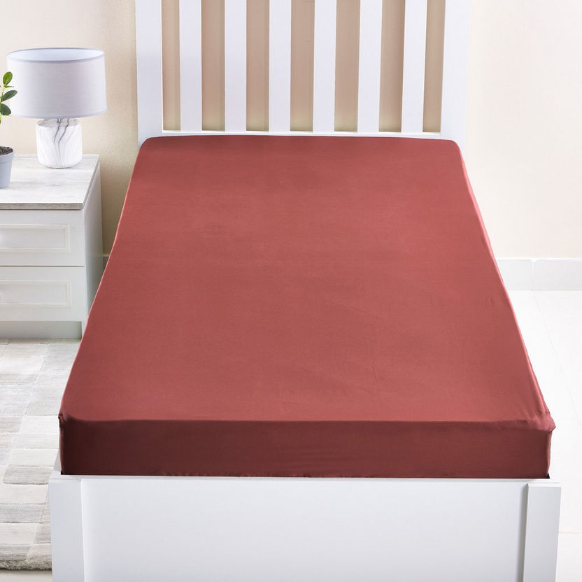 Nova Stretchable Single Size Fitted Sheet - 90x200 cm-Sheets and Pillow Covers-image-1