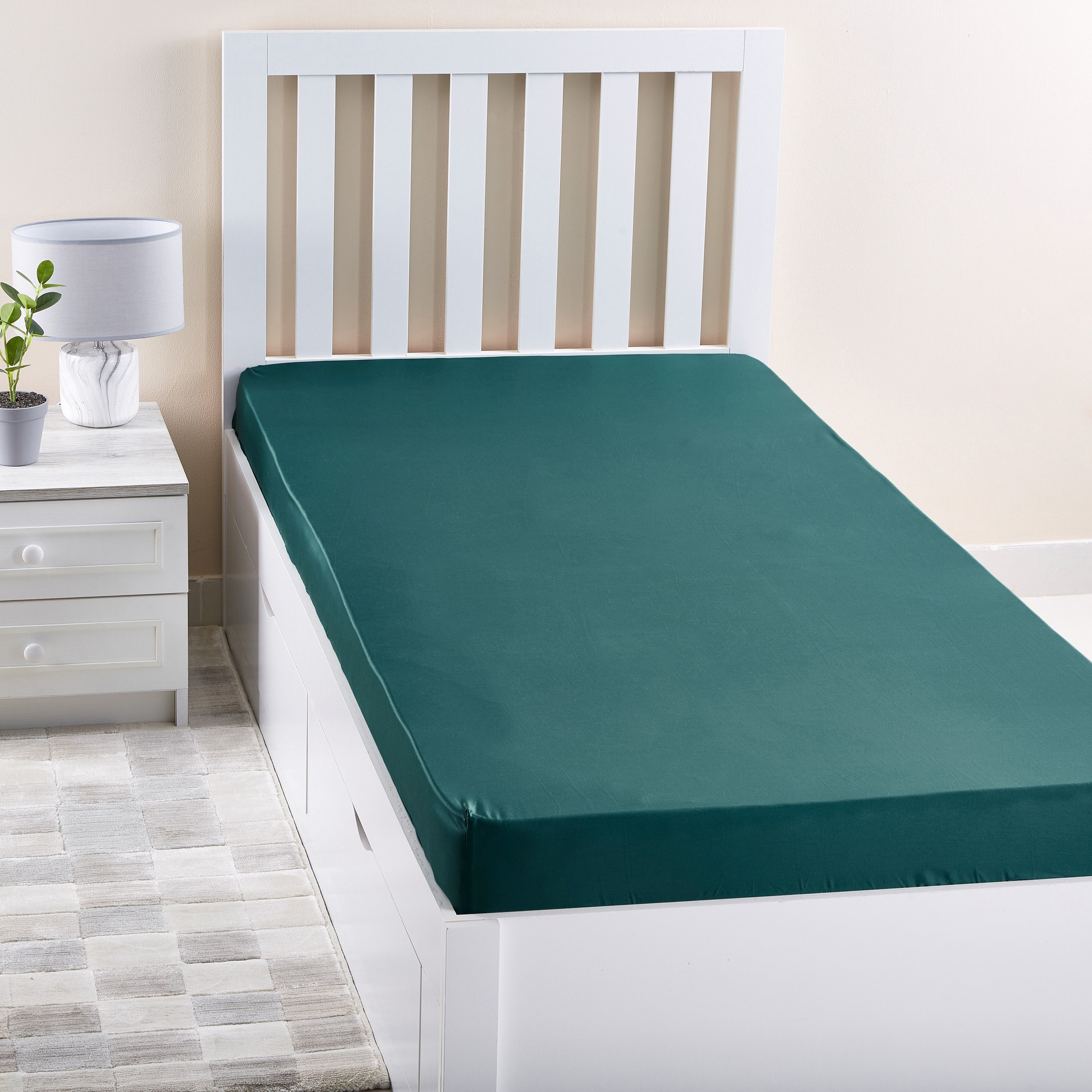 Nova Stretchable Single Size Fitted Sheet - 90x200 cm-hbxhomeware-hbxbedroom-image-1