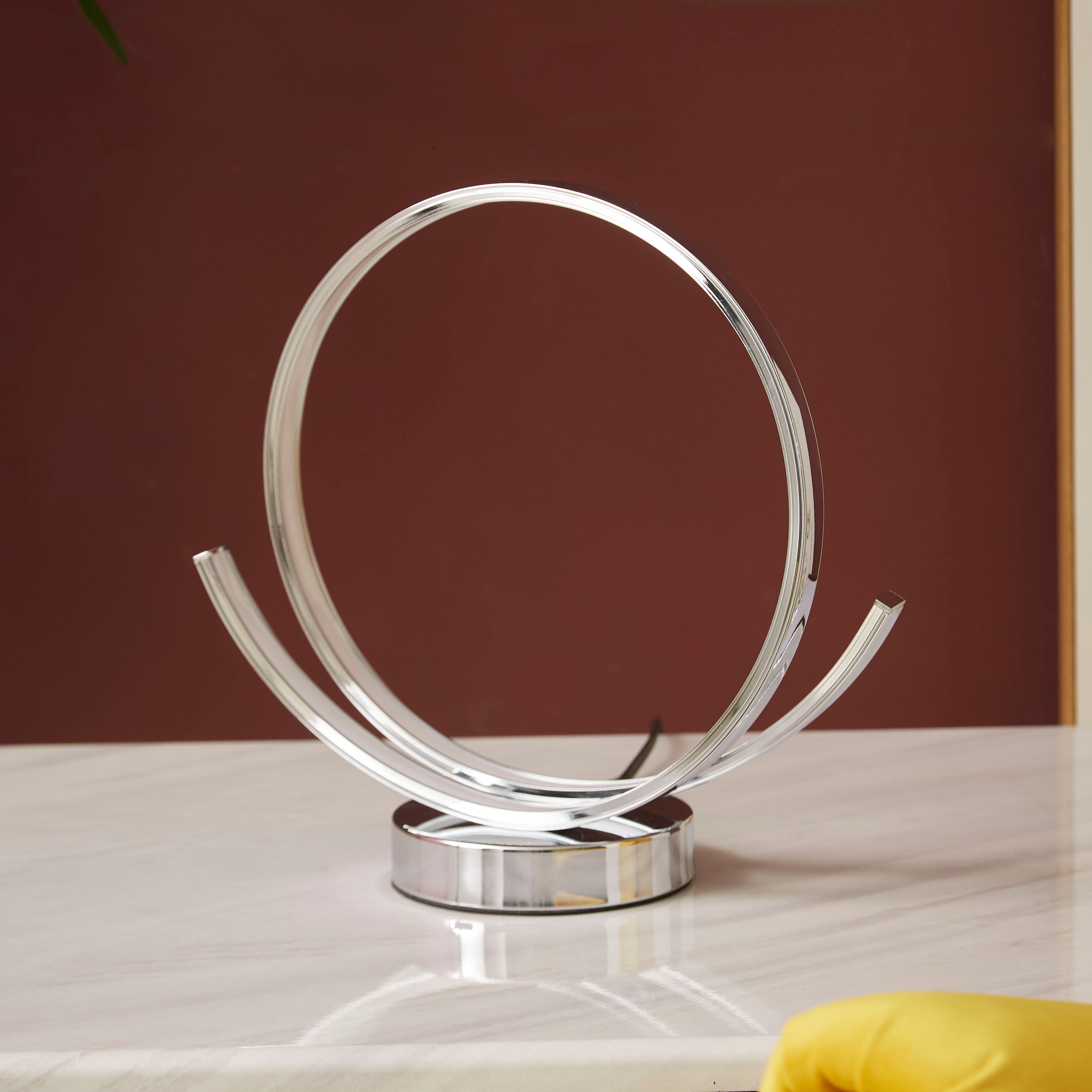 مصباح دائري إل إي دي معدني من كازابلانكا - 27 سم-hbxlivingroom-lighting-tablelamps-image-2