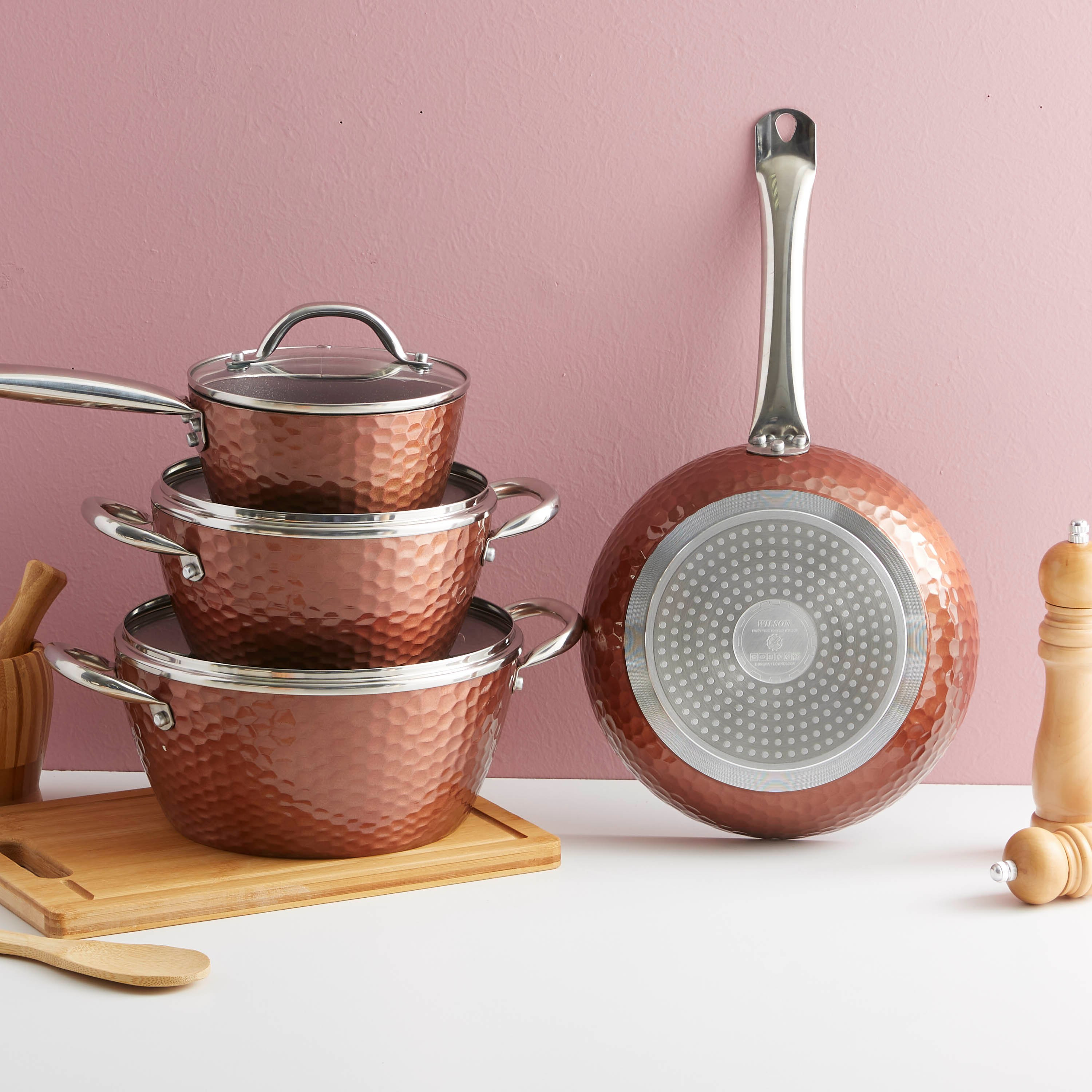 طقم أواني طهي نحاسيّة مطروقة من فيست - 7 قطع-hbxkitchen-kitchenware-foodpreparation-image-1