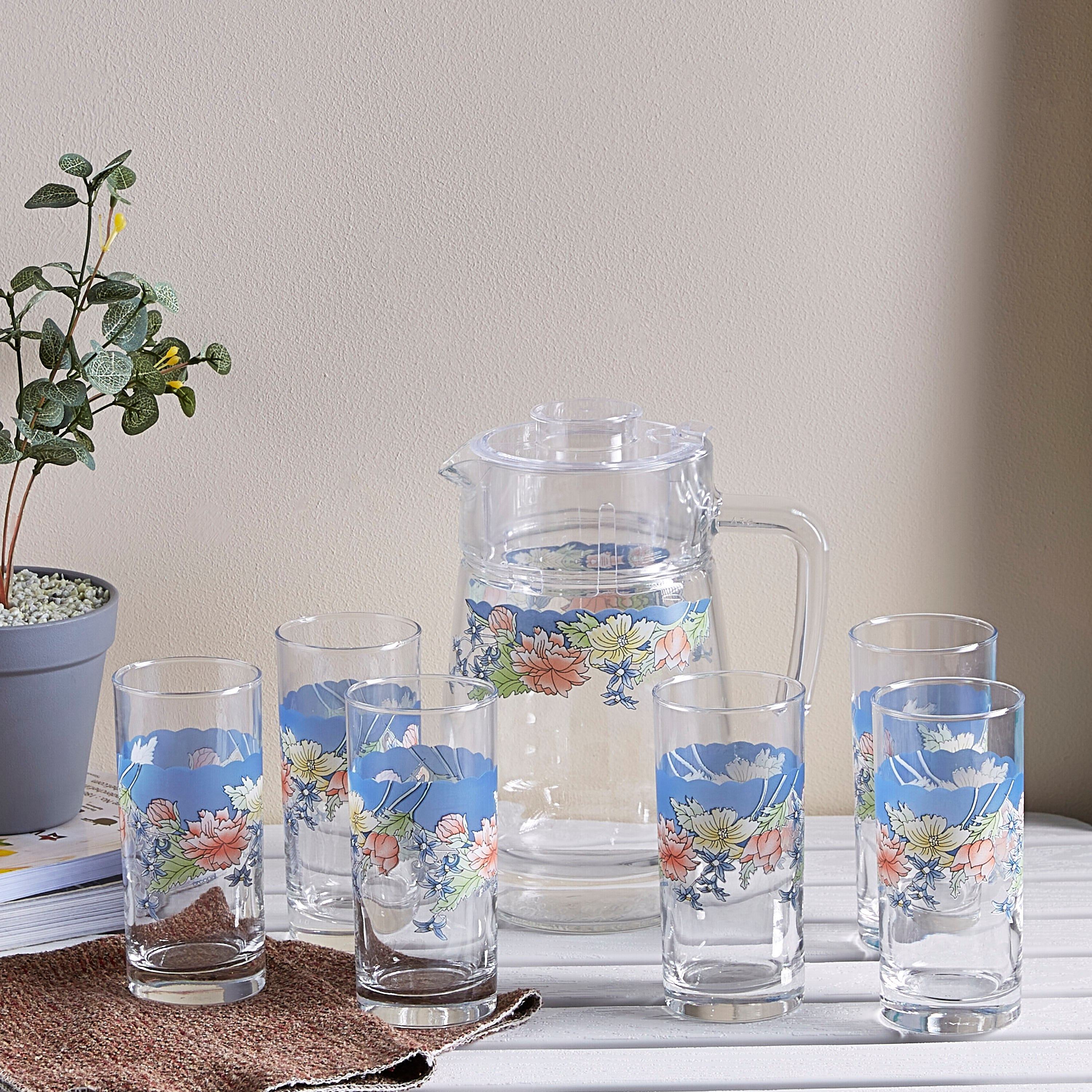 طقم أواني شرب من فلورين- 7 قطع-hbxhomeware-hbxkitchen-image-1
