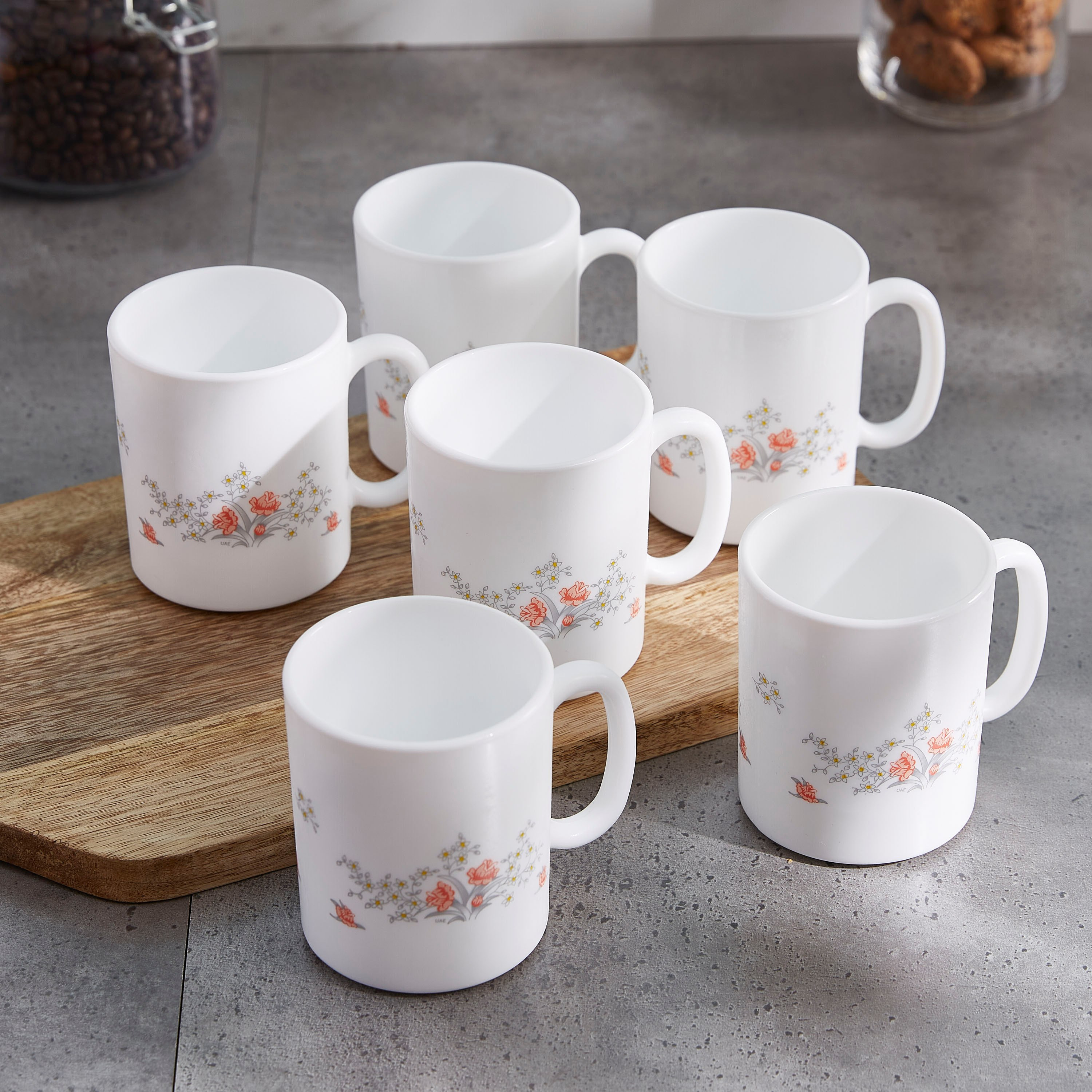طقم مجّات 6 قطع ايسينس إليزابيث من لومينارك - 320 مل-hbxdecorandfurnishings-tabletop-crockery-image-1